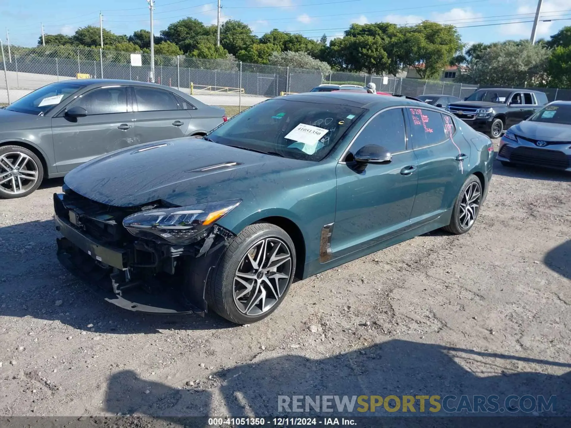 2 fotografías del automóvil dañado KNAE35LDXN6116199 KIA STINGER 2022