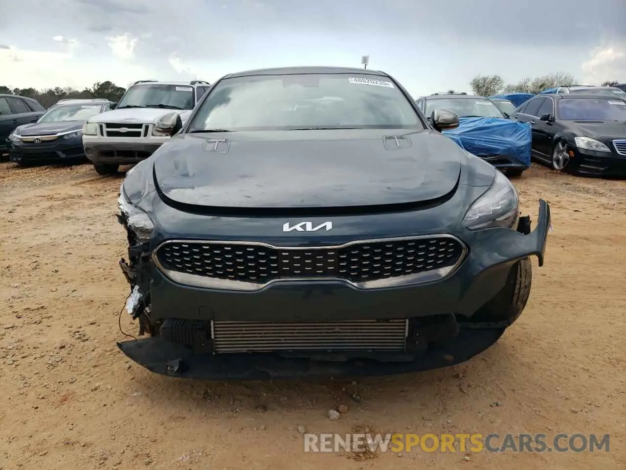 5 fotografías del automóvil dañado KNAE45LC1N6109985 KIA STINGER 2022