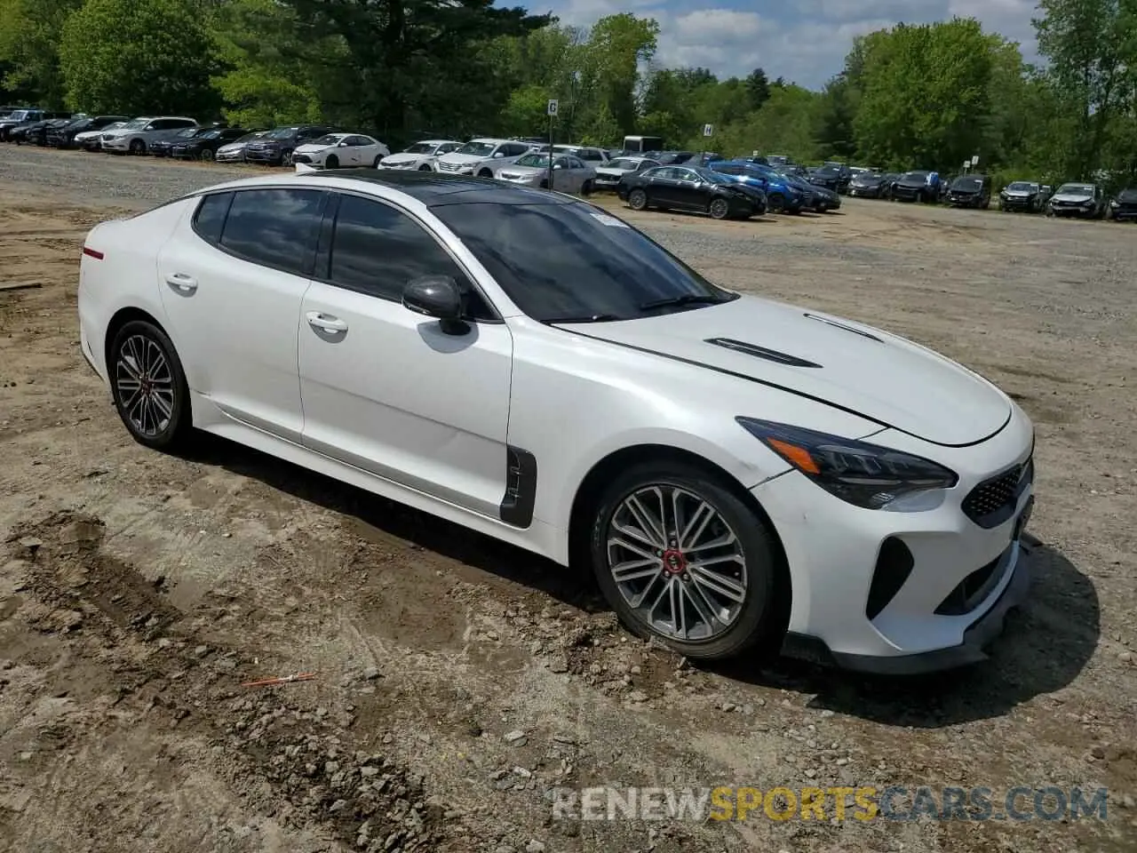 4 fotografías del automóvil dañado KNAE45LC1N6111493 KIA STINGER 2022