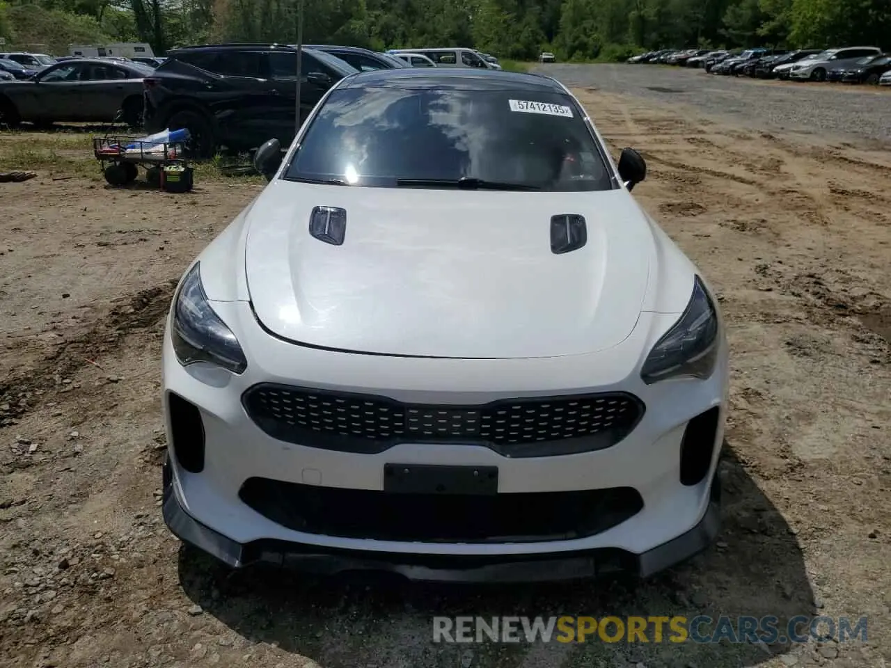 5 fotografías del automóvil dañado KNAE45LC1N6111493 KIA STINGER 2022