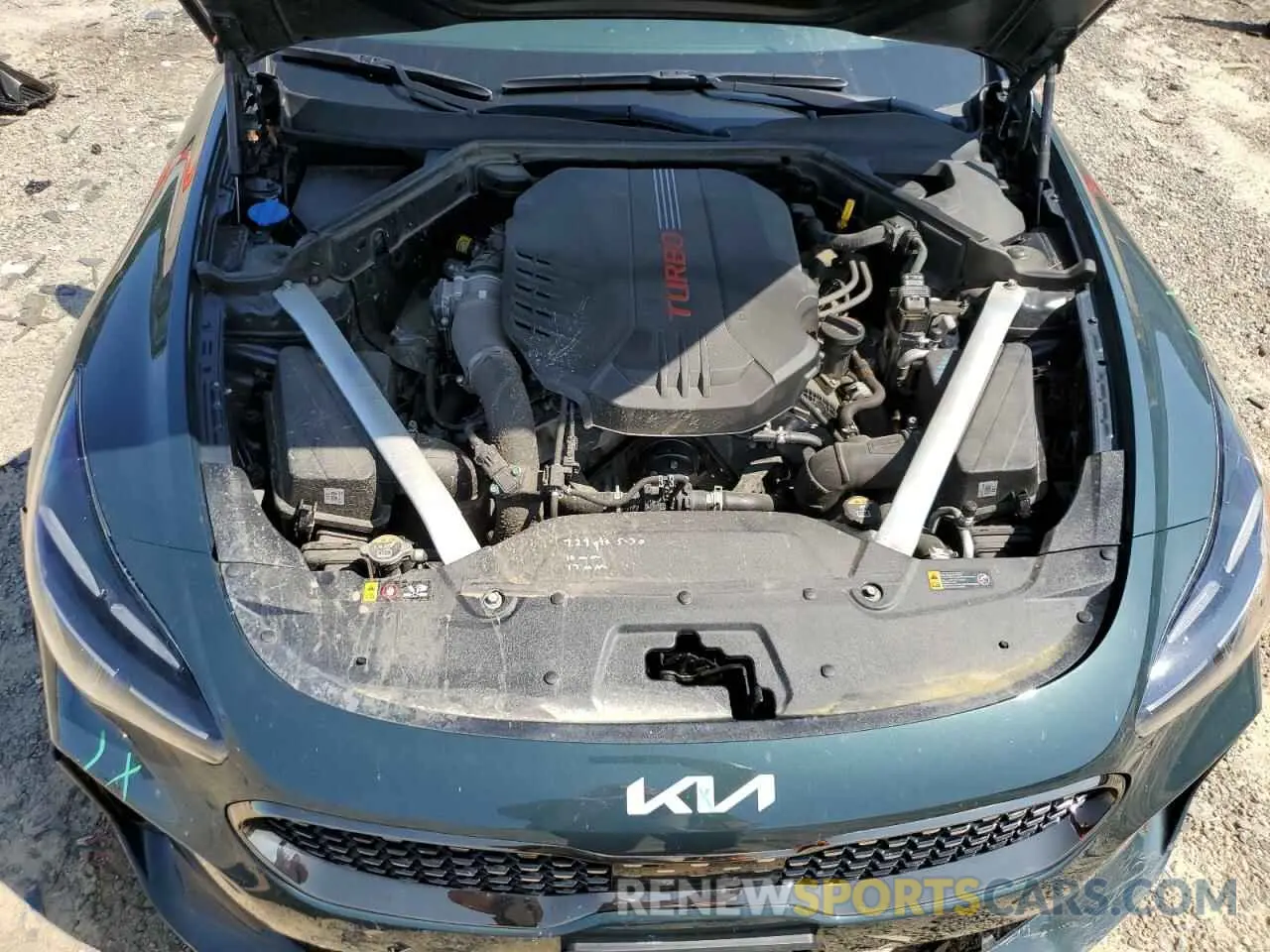 11 fotografías del automóvil dañado KNAE45LC3N6119837 KIA STINGER 2022