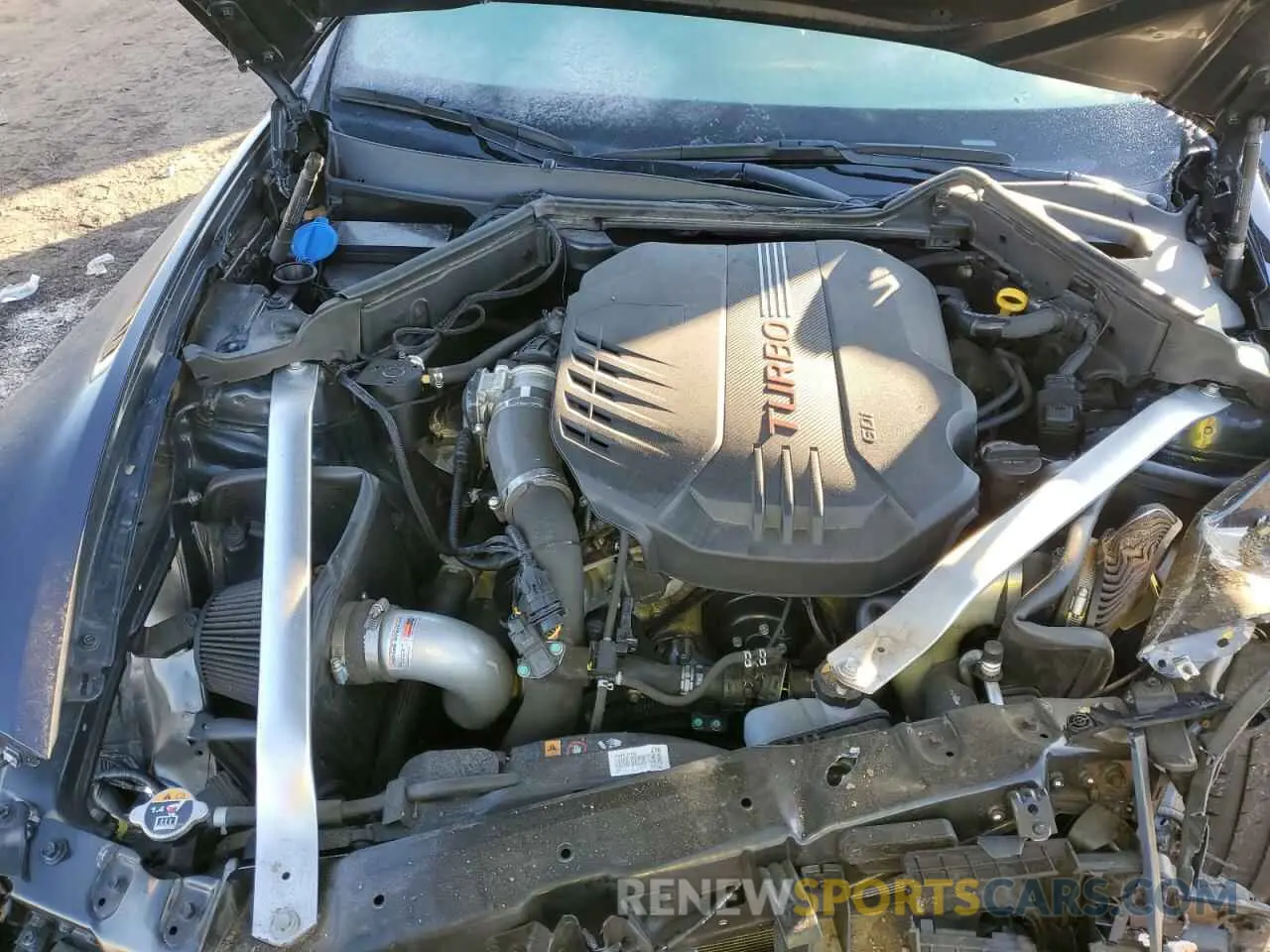 12 fotografías del automóvil dañado KNAE45LC5N6111691 KIA STINGER 2022