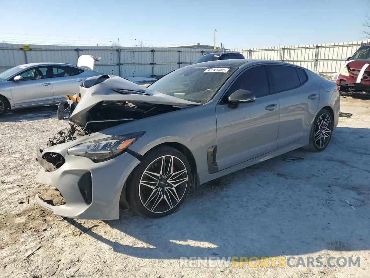 1 fotografías del automóvil dañado KNAE45LC7N6119730 KIA STINGER 2022