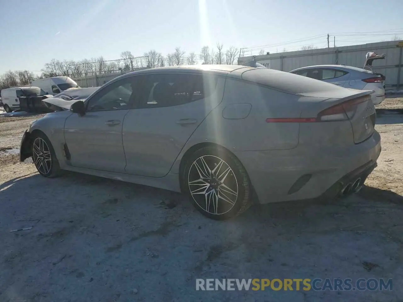 2 fotografías del automóvil dañado KNAE45LC7N6119730 KIA STINGER 2022