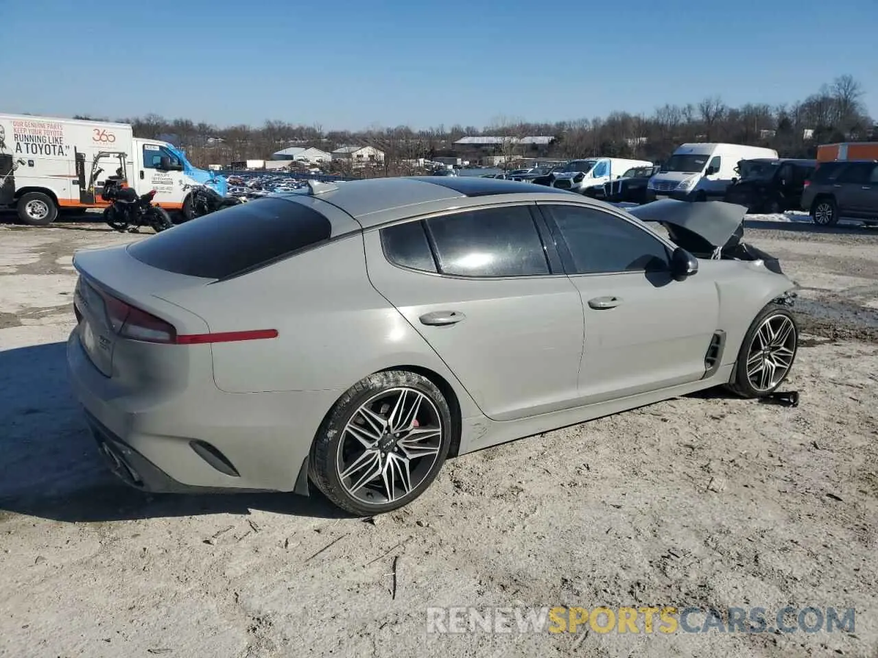 3 fotografías del automóvil dañado KNAE45LC7N6119730 KIA STINGER 2022