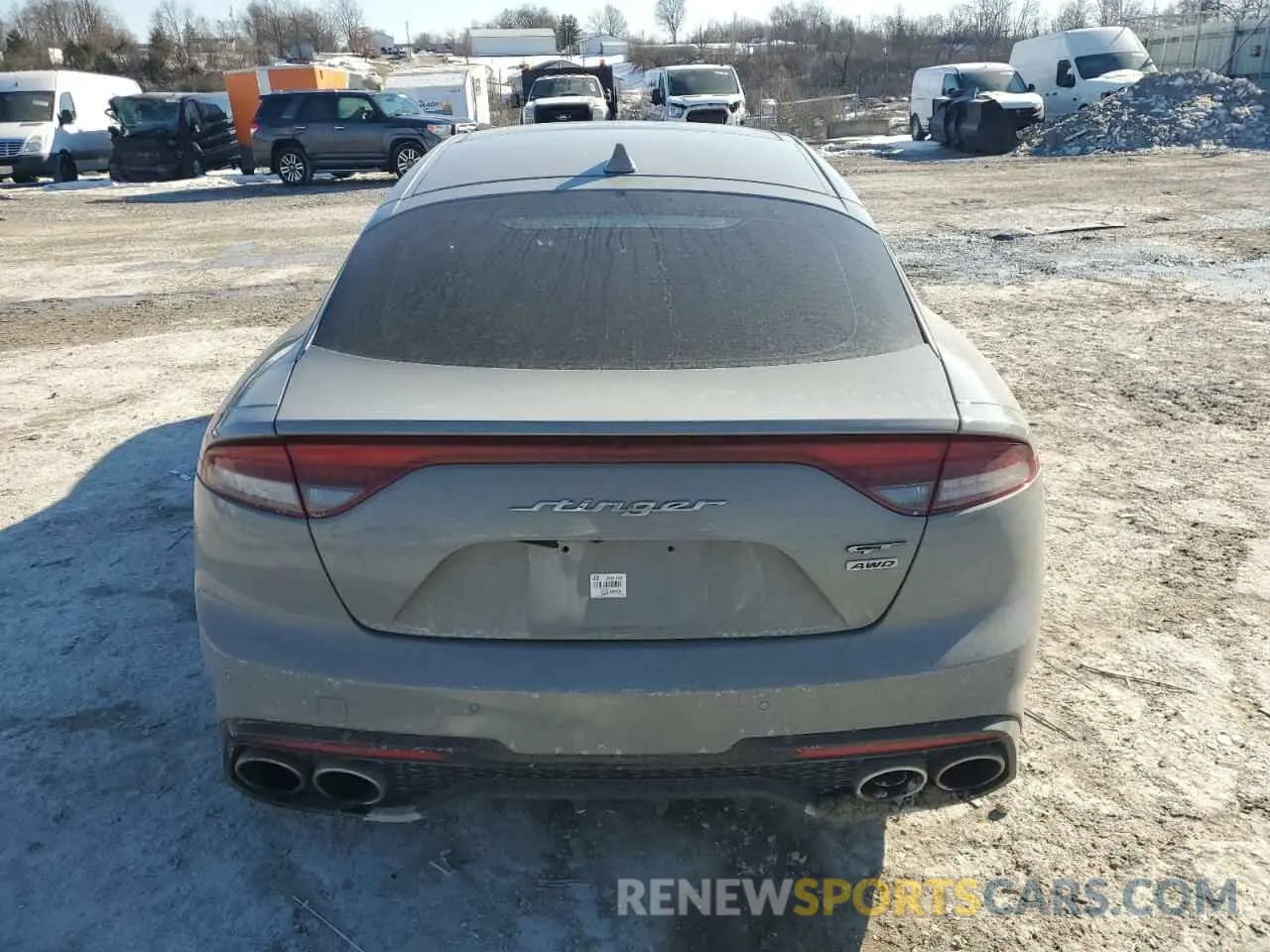 6 fotografías del automóvil dañado KNAE45LC7N6119730 KIA STINGER 2022