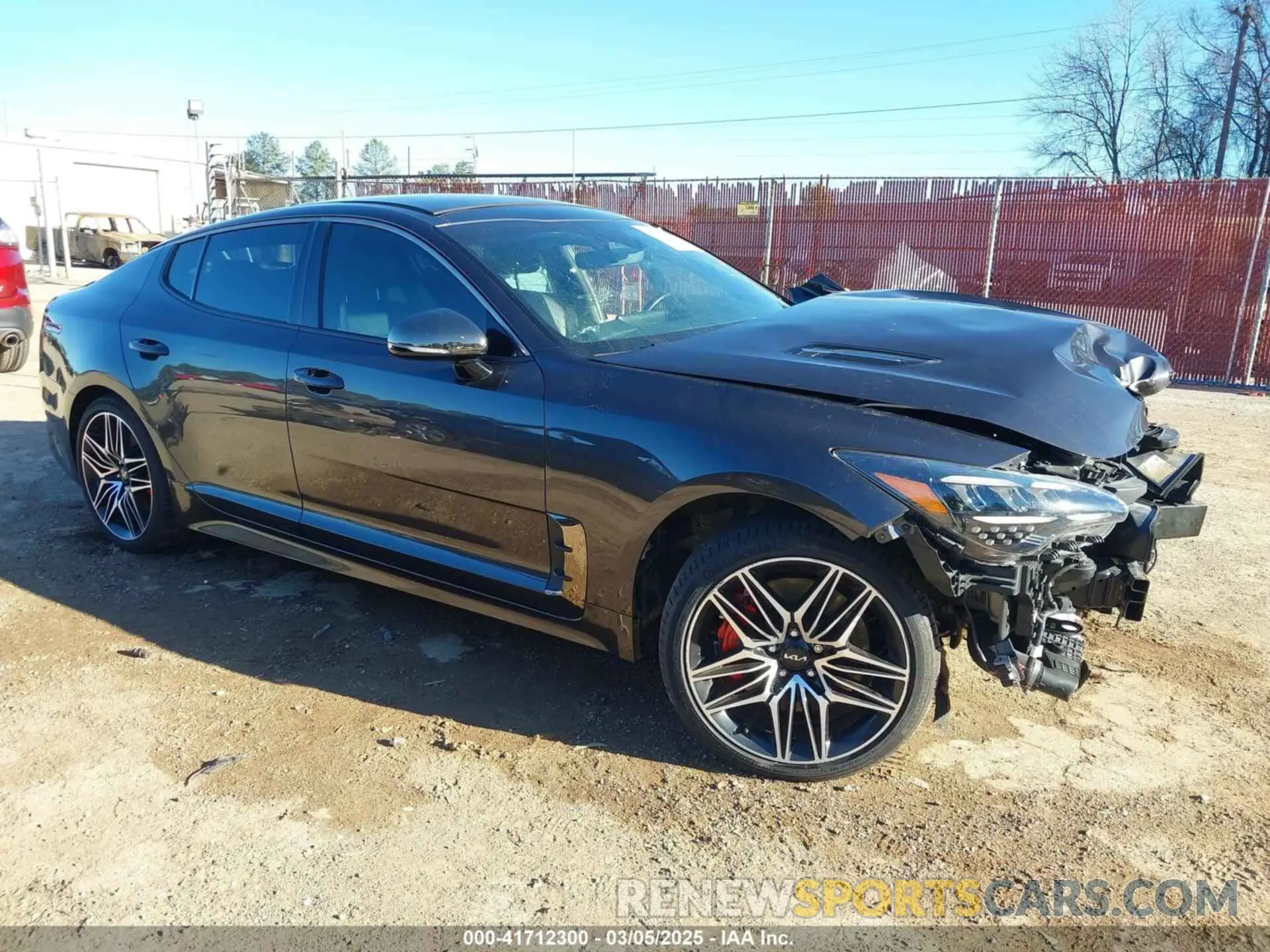1 fotografías del automóvil dañado KNAE45LC8N6111815 KIA STINGER 2022