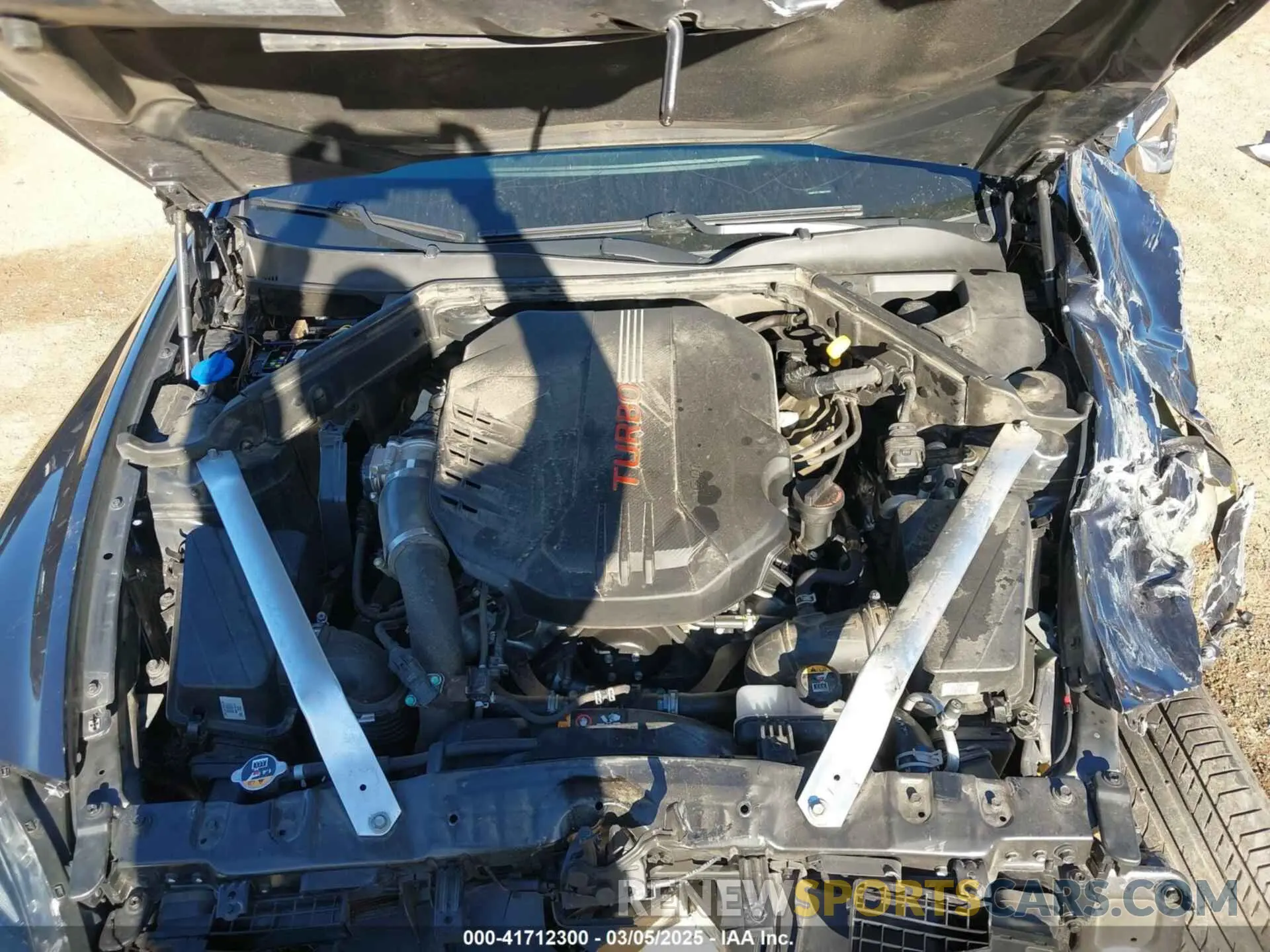 10 fotografías del automóvil dañado KNAE45LC8N6111815 KIA STINGER 2022