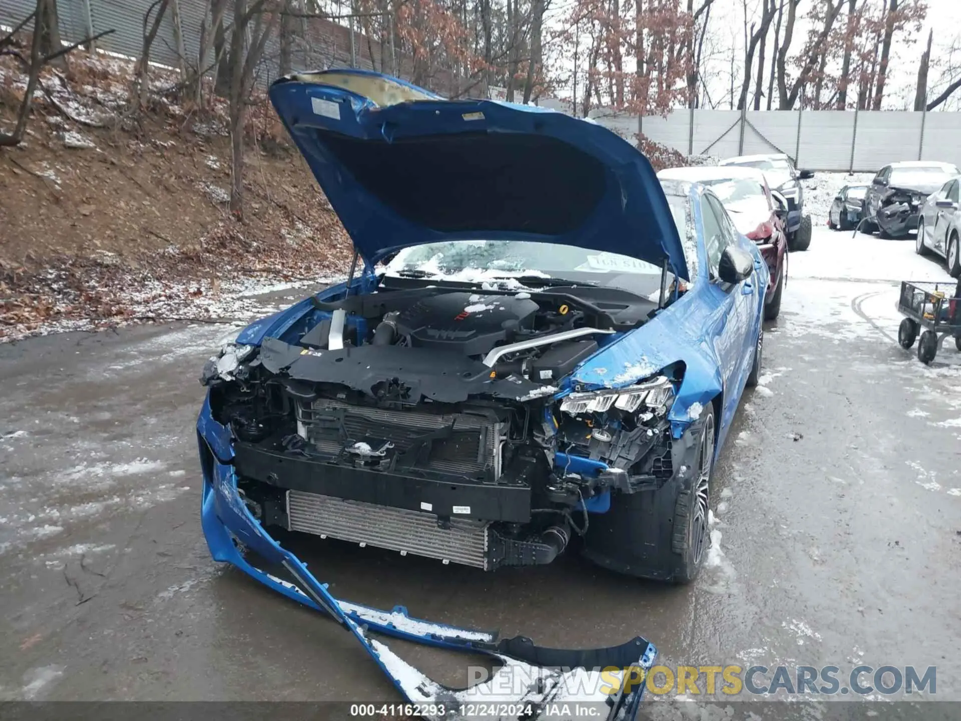6 fotografías del automóvil dañado KNAE45LCXN6107958 KIA STINGER 2022