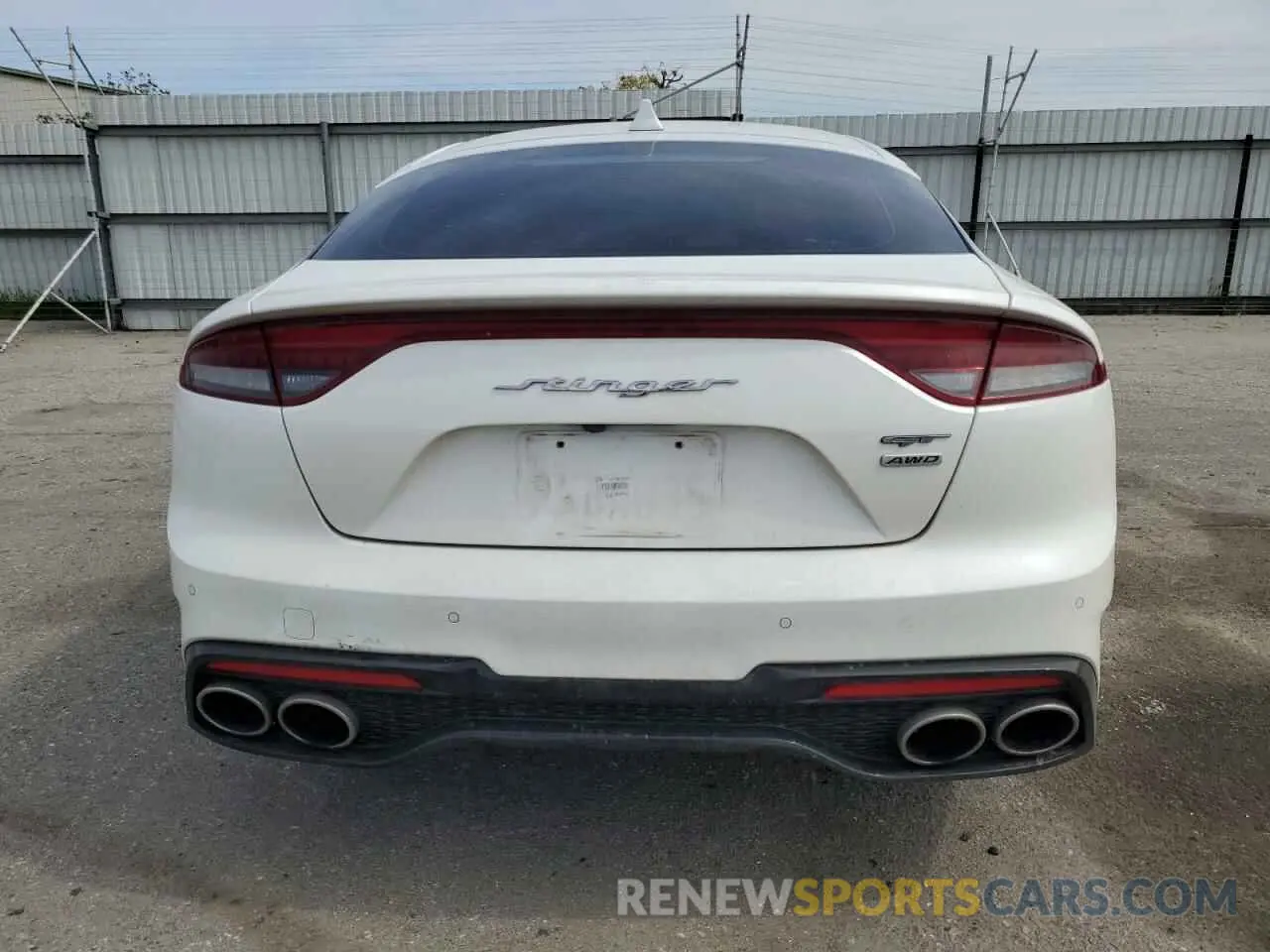 6 fotografías del automóvil dañado KNAE55LC2N6103688 KIA STINGER 2022