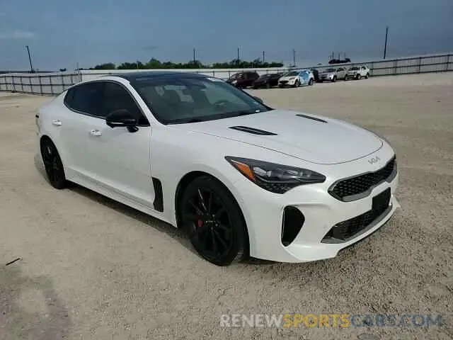 10 fotografías del automóvil dañado KNAE55LC6N6112636 KIA STINGER 2022