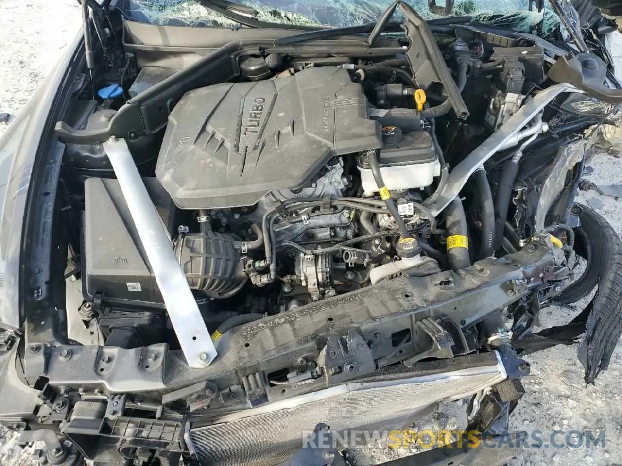 11 fotografías del automóvil dañado KNAE35LD8P6130220 KIA STINGER 2023