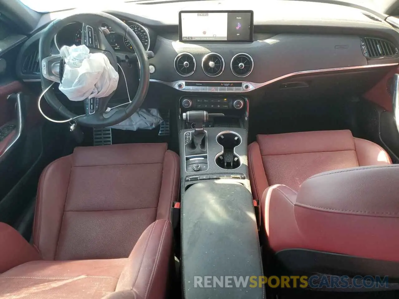 8 fotografías del automóvil dañado KNAE35LDXP6131353 KIA STINGER 2023
