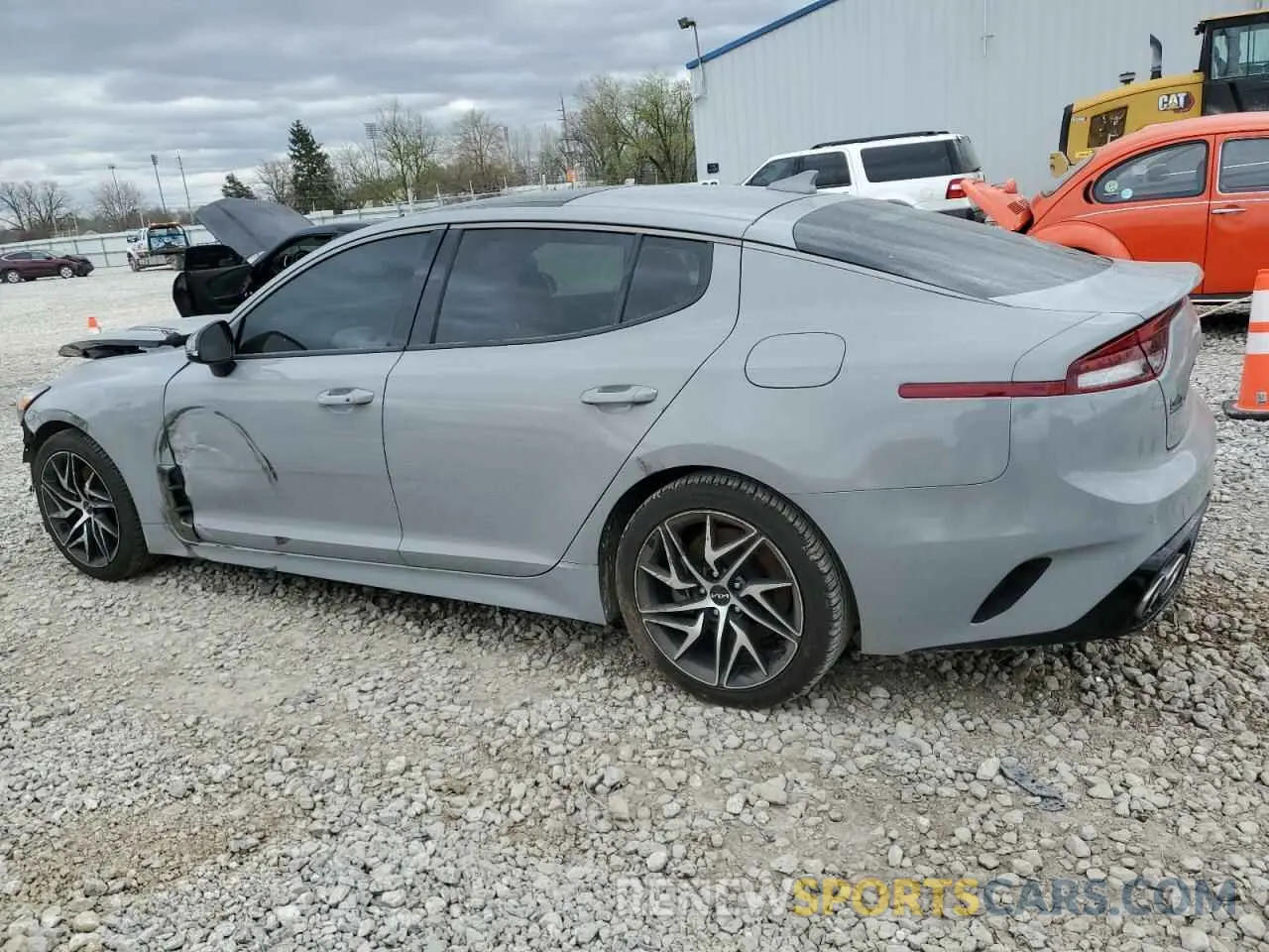2 fotografías del automóvil dañado KNAE35LDXP6134253 KIA STINGER 2023