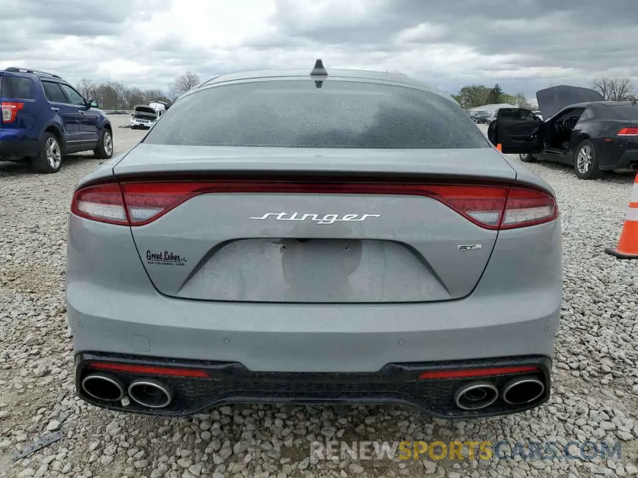 6 fotografías del automóvil dañado KNAE35LDXP6134253 KIA STINGER 2023