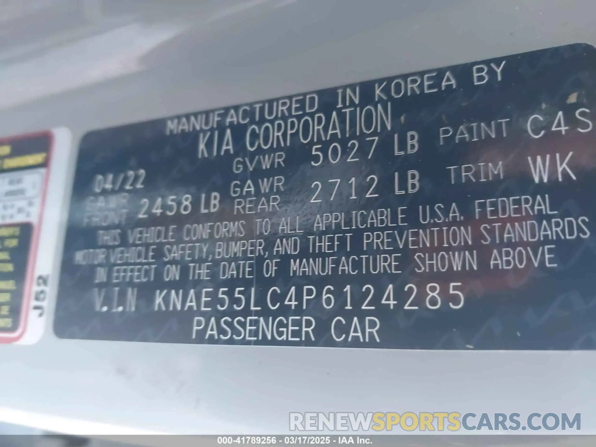 9 fotografías del automóvil dañado KNAE55LC4P6124285 KIA STINGER 2023