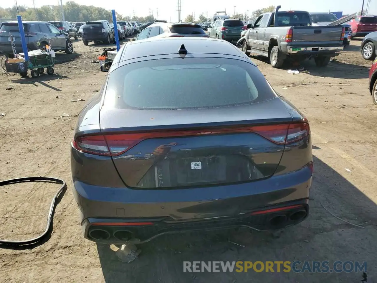 6 fotografías del automóvil dañado KNAE55LCXP6129720 KIA STINGER 2023