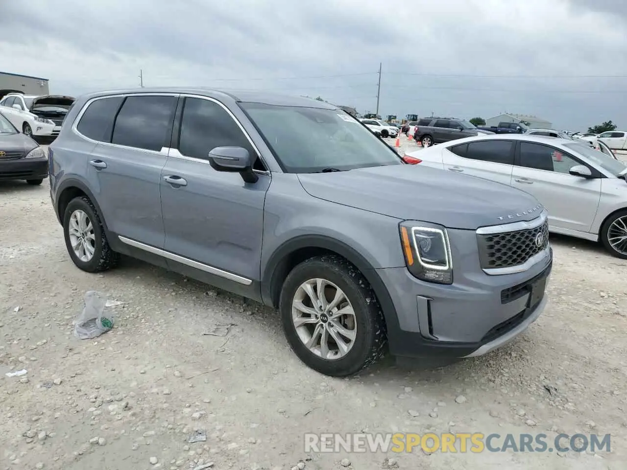 4 fotografías del automóvil dañado 5XYP24HC0LG004160 KIA TELLURIDE 2020
