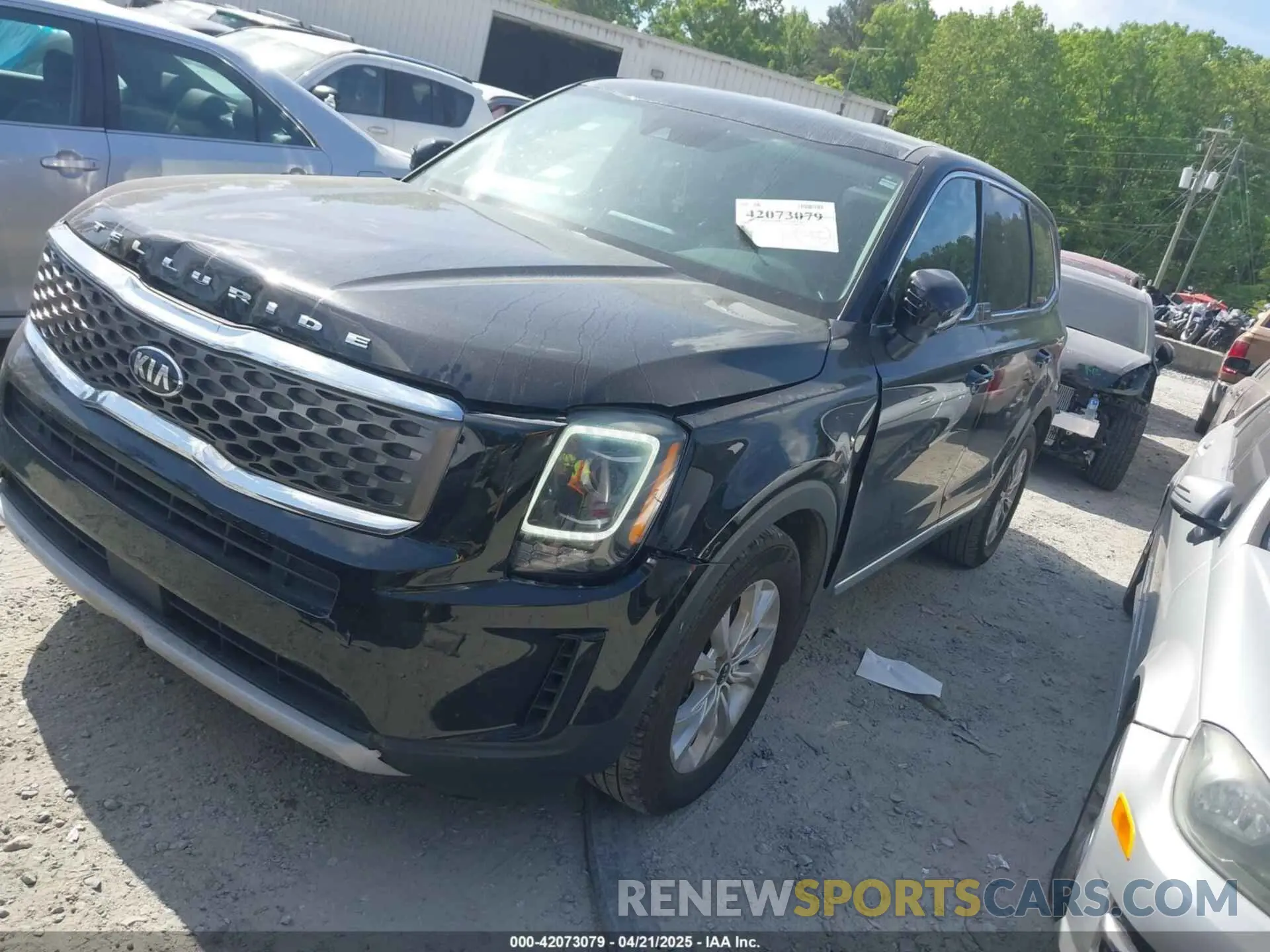 2 fotografías del automóvil dañado 5XYP24HC0LG013036 KIA TELLURIDE 2020