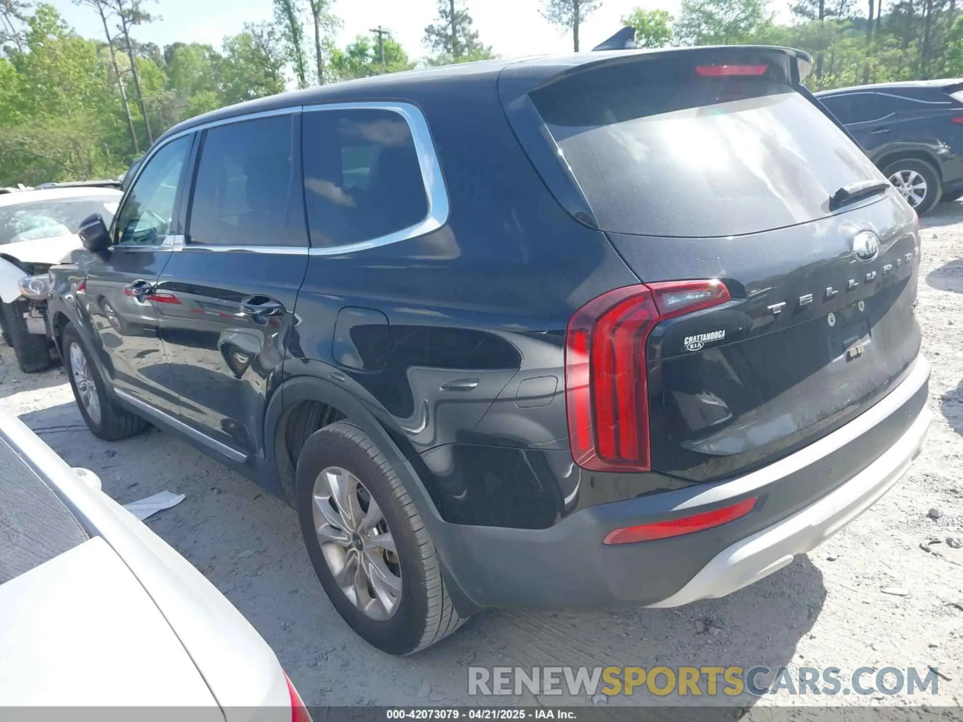 3 fotografías del automóvil dañado 5XYP24HC0LG013036 KIA TELLURIDE 2020