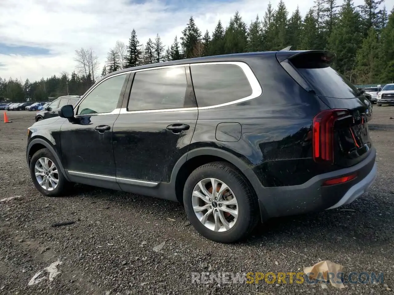 2 fotografías del automóvil dañado 5XYP24HC1LG063900 KIA TELLURIDE 2020
