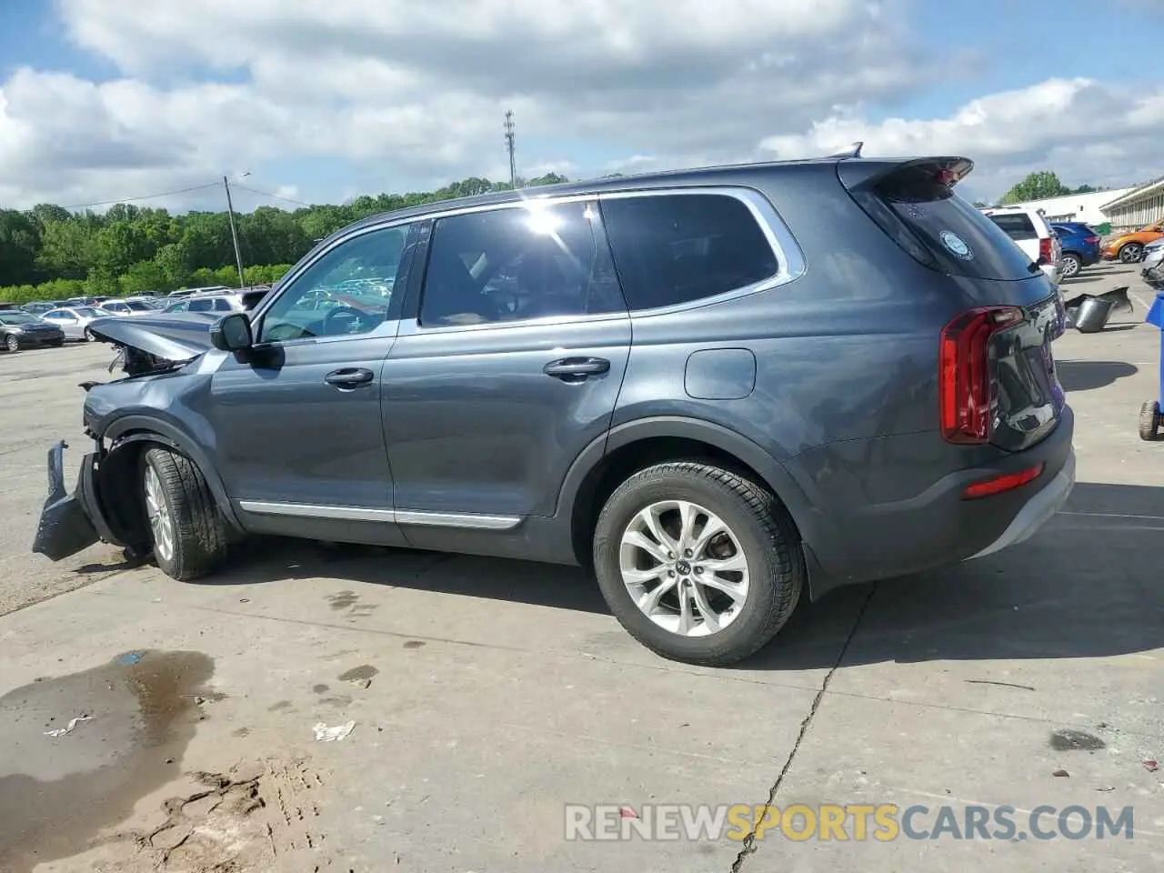 2 fotografías del automóvil dañado 5XYP24HC7LG015950 KIA TELLURIDE 2020
