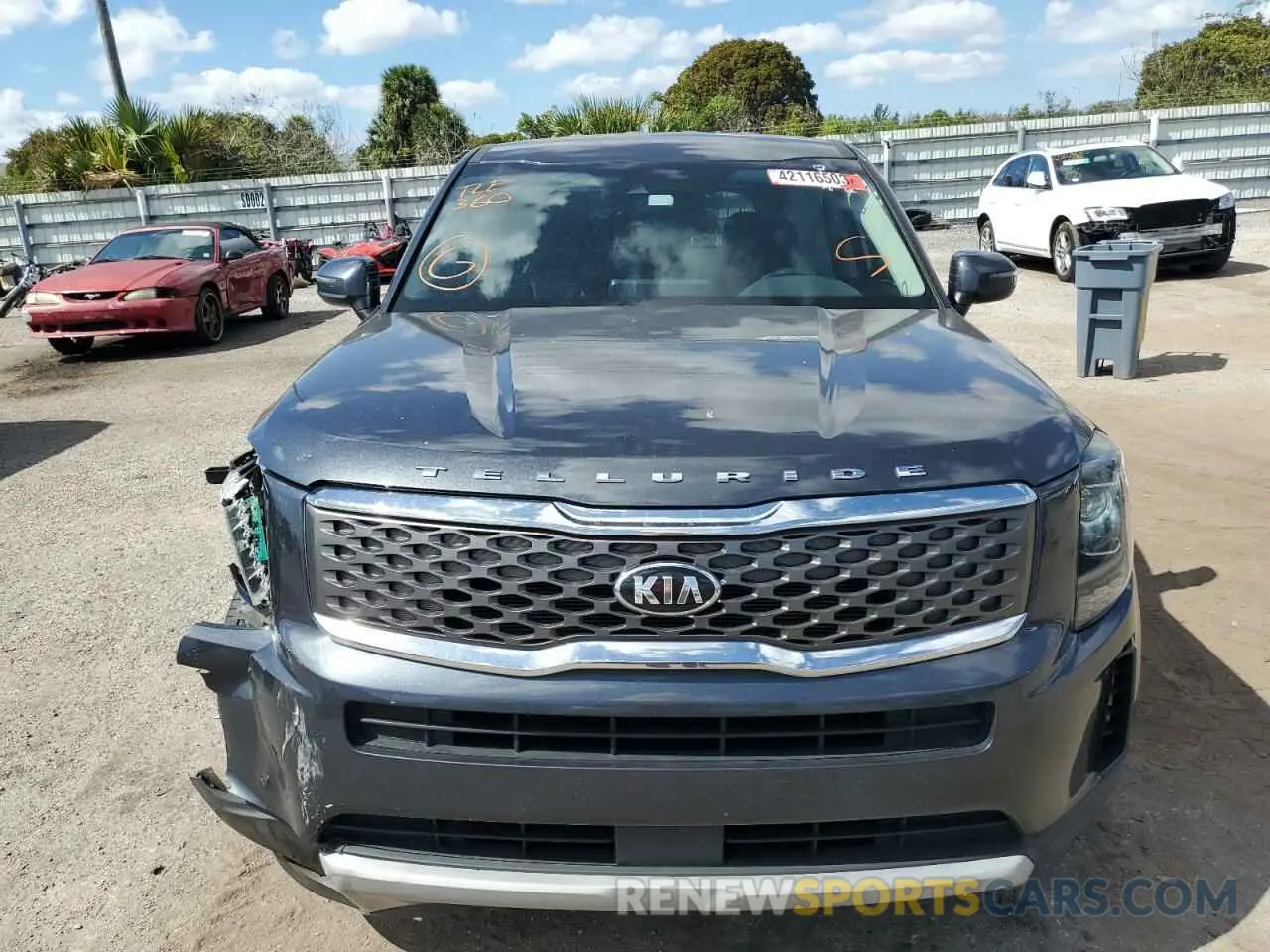 5 fotografías del automóvil dañado 5XYP24HC8LG033986 KIA TELLURIDE 2020