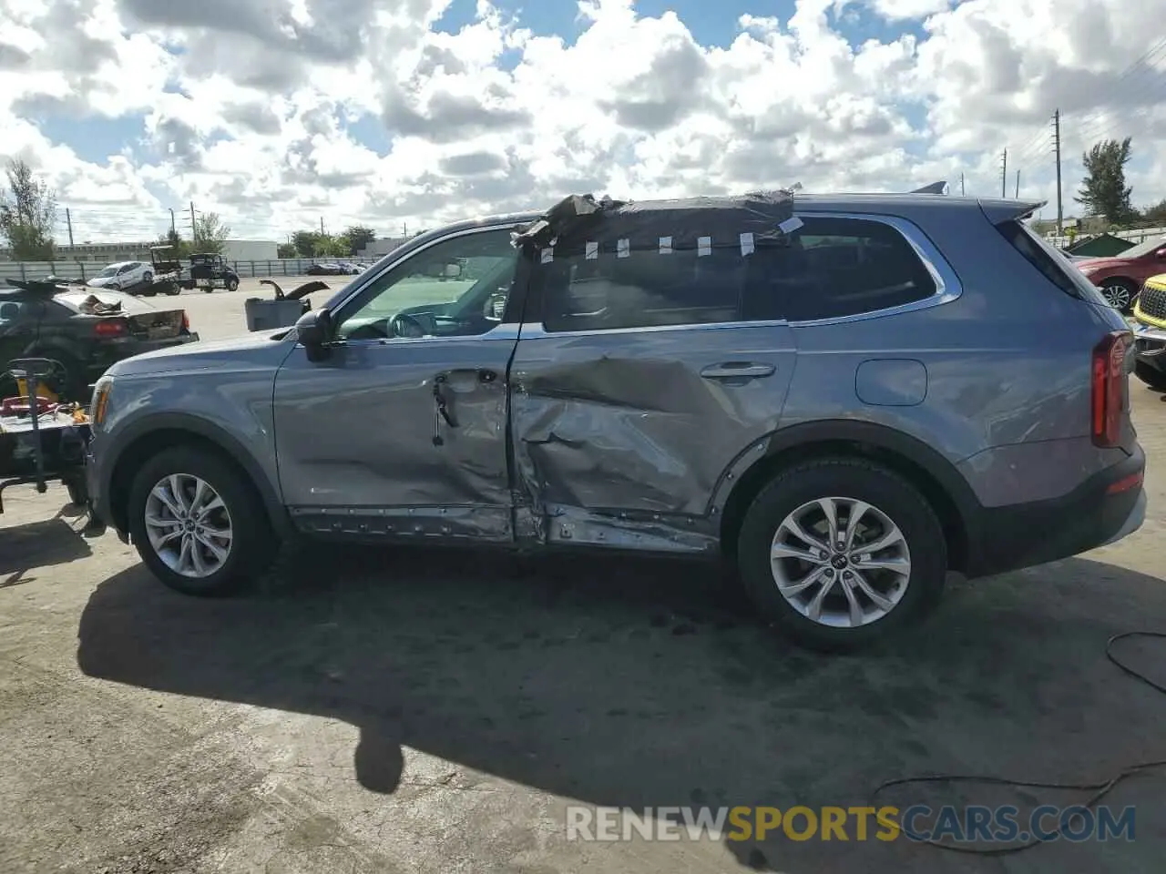 2 fotografías del automóvil dañado 5XYP2DHC0LG045727 KIA TELLURIDE 2020