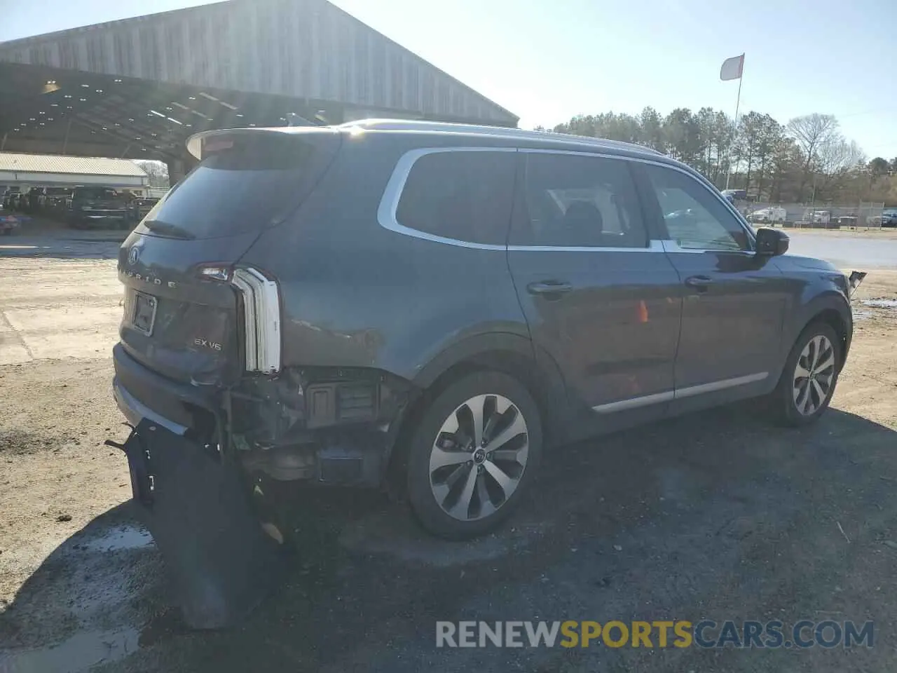 3 fotografías del automóvil dañado 5XYP34HC1LG084789 KIA TELLURIDE 2020