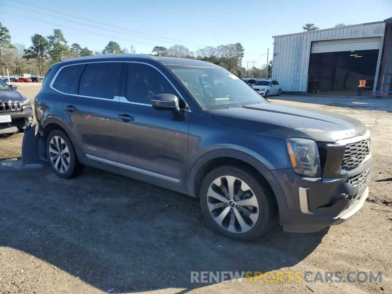 4 fotografías del automóvil dañado 5XYP34HC1LG084789 KIA TELLURIDE 2020