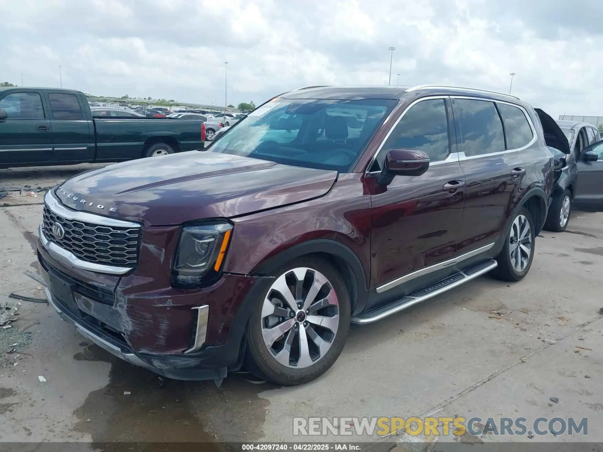 2 fotografías del automóvil dañado 5XYP34HC6LG093892 KIA TELLURIDE 2020