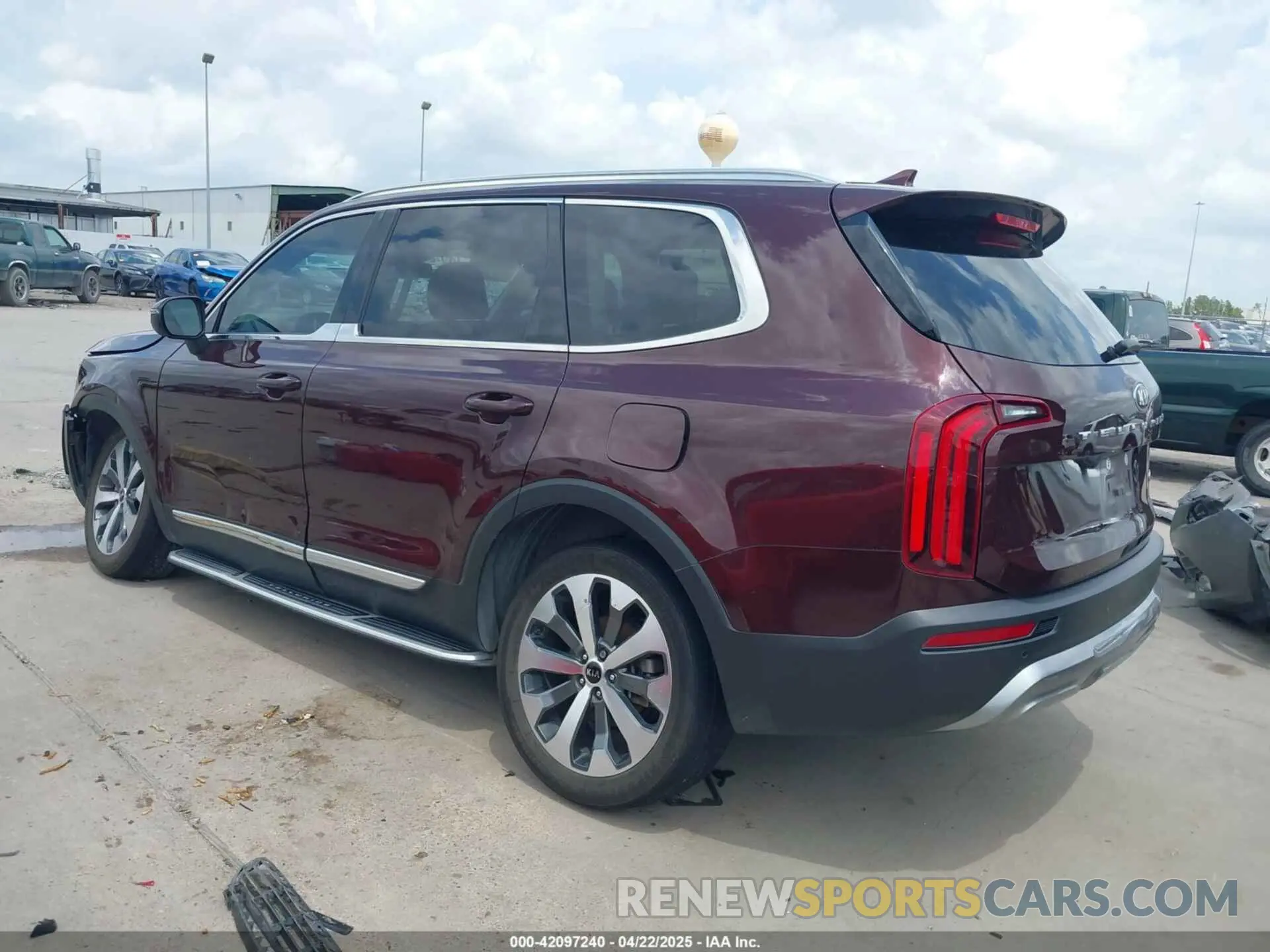 3 fotografías del automóvil dañado 5XYP34HC6LG093892 KIA TELLURIDE 2020