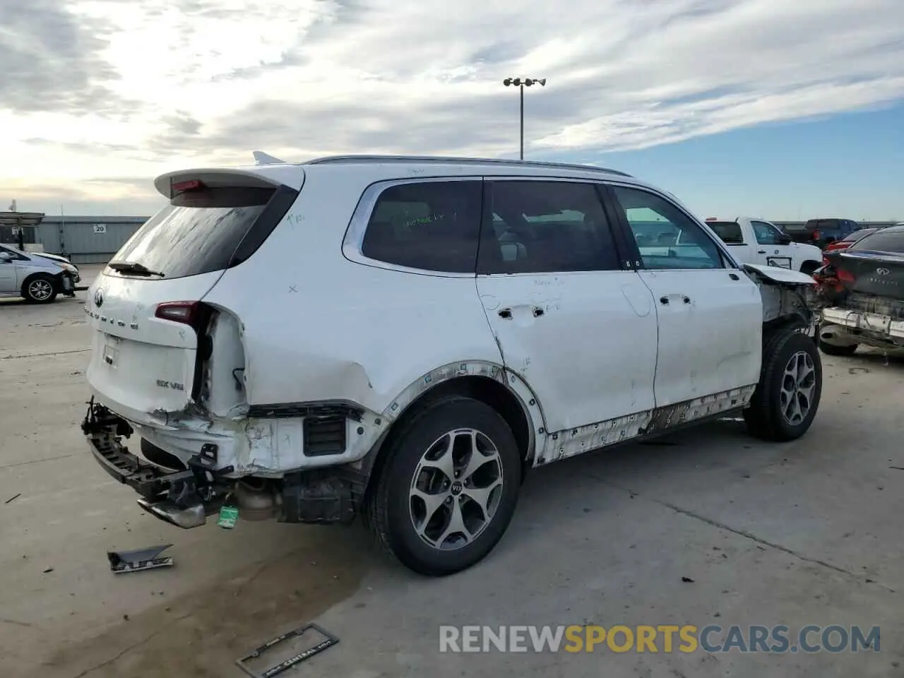 3 fotografías del automóvil dañado 5XYP34HC7LG001298 KIA TELLURIDE 2020