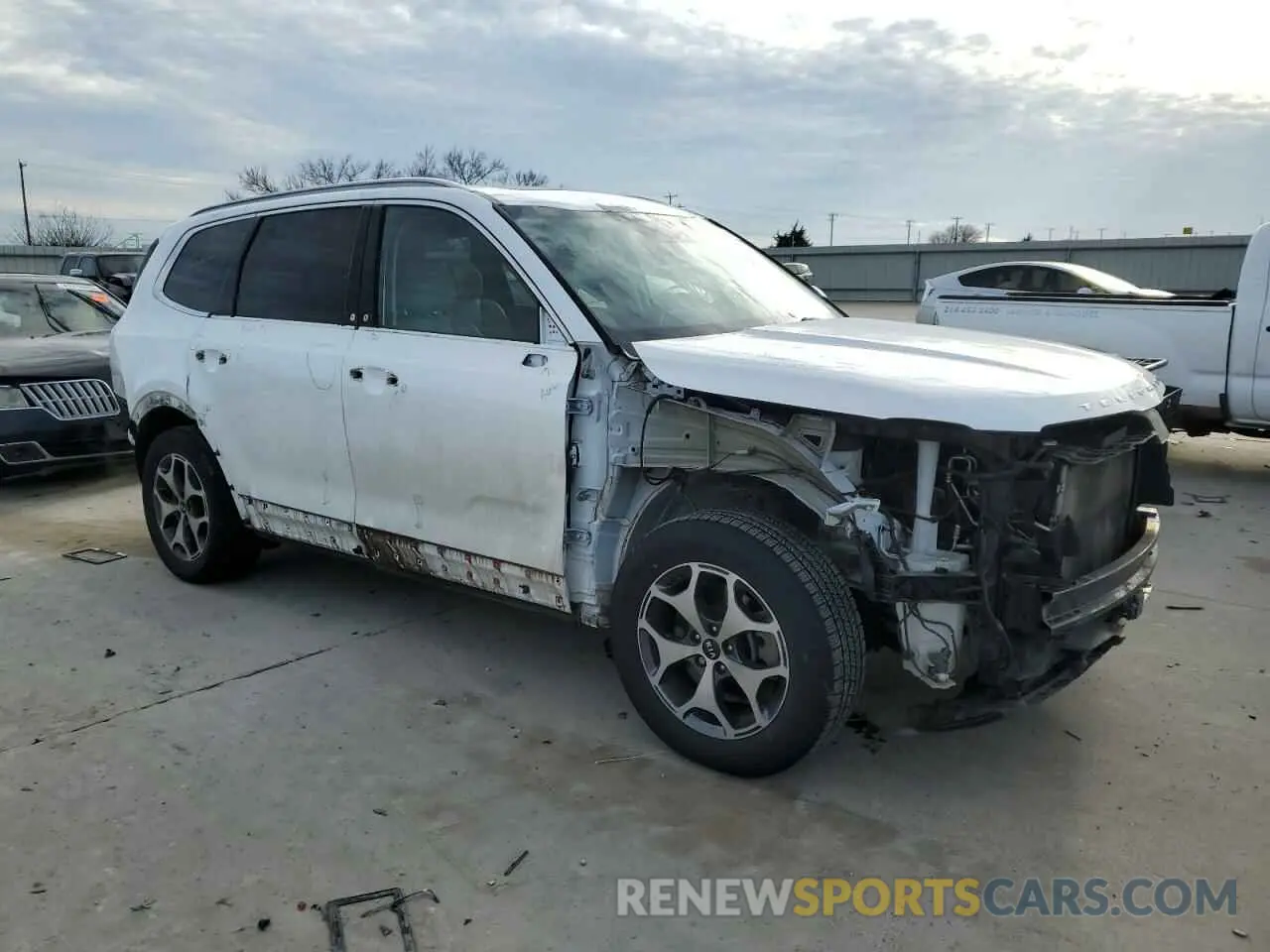 4 fotografías del automóvil dañado 5XYP34HC7LG001298 KIA TELLURIDE 2020
