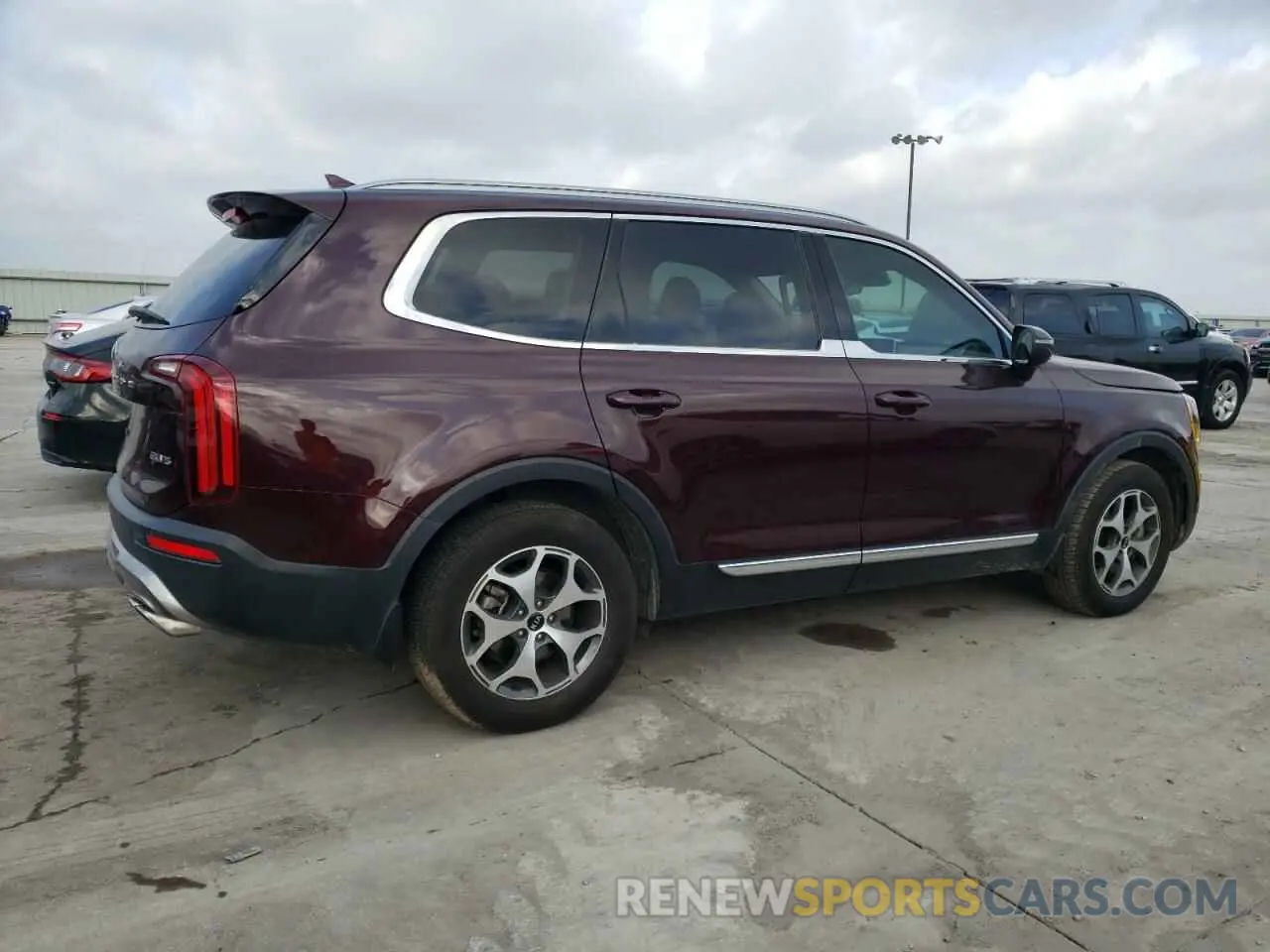 3 fotografías del automóvil dañado 5XYP34HC9LG007975 KIA TELLURIDE 2020