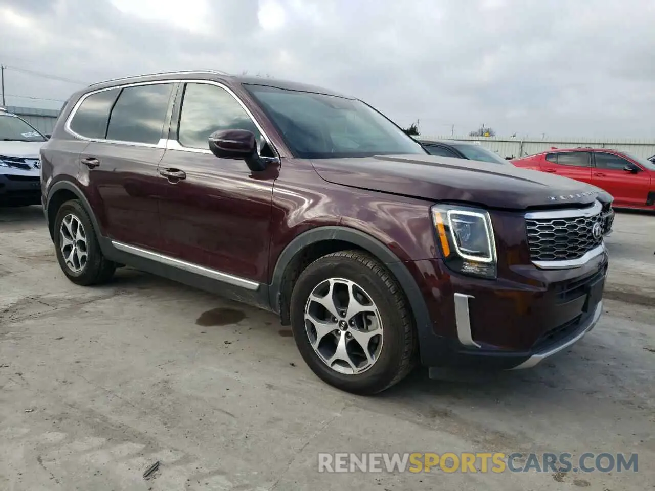 4 fotografías del automóvil dañado 5XYP34HC9LG007975 KIA TELLURIDE 2020