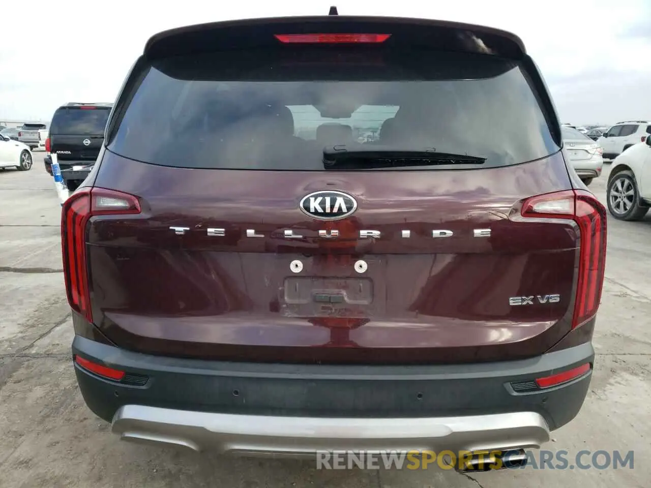6 fotografías del automóvil dañado 5XYP34HC9LG007975 KIA TELLURIDE 2020
