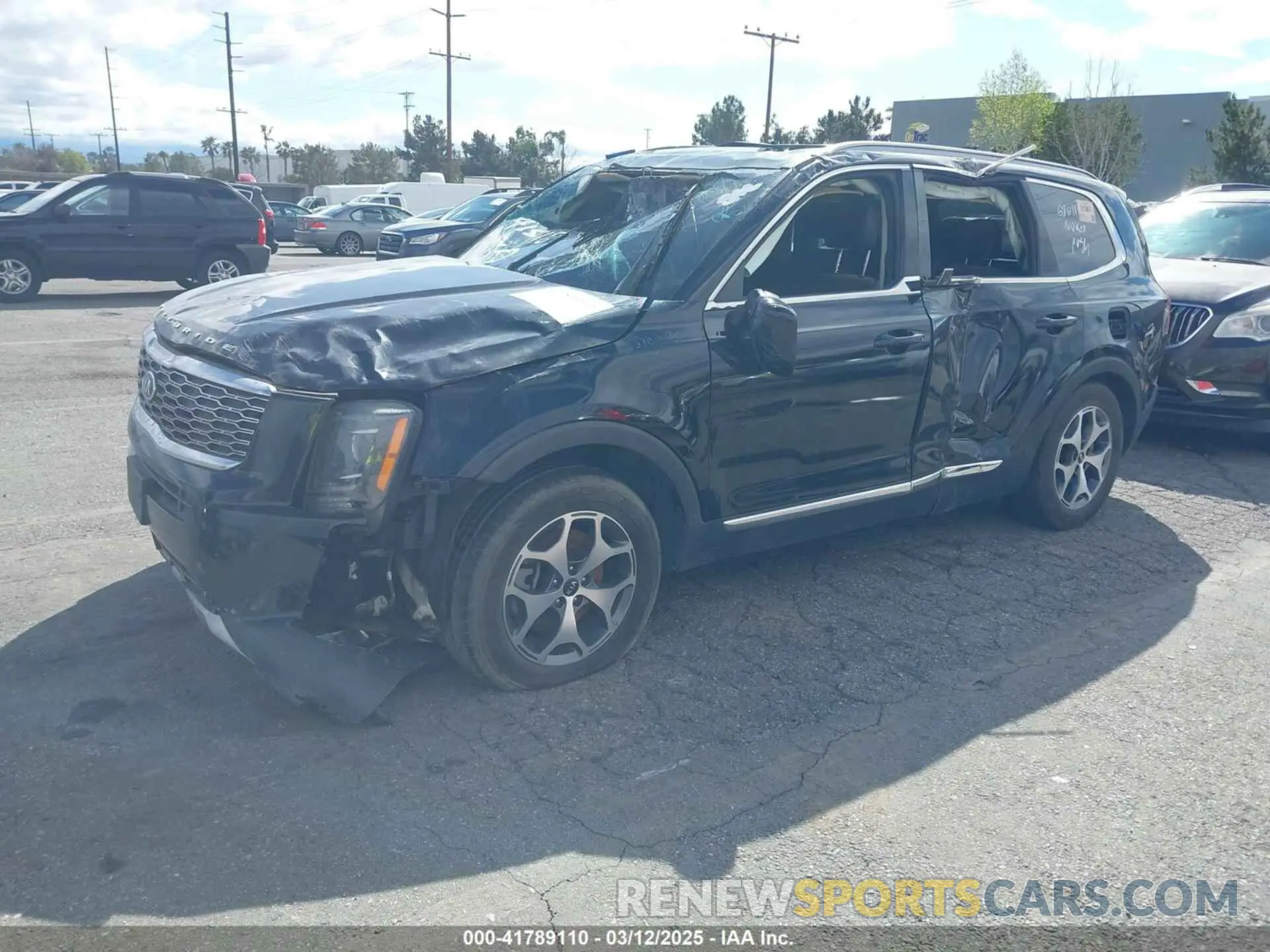 2 fotografías del automóvil dañado 5XYP3DHC3LG046643 KIA TELLURIDE 2020
