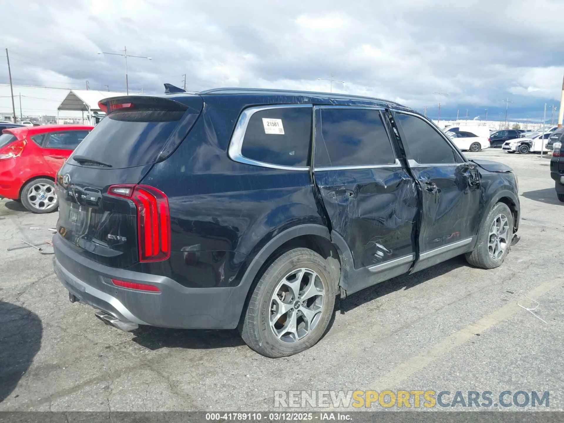 4 fotografías del automóvil dañado 5XYP3DHC3LG046643 KIA TELLURIDE 2020
