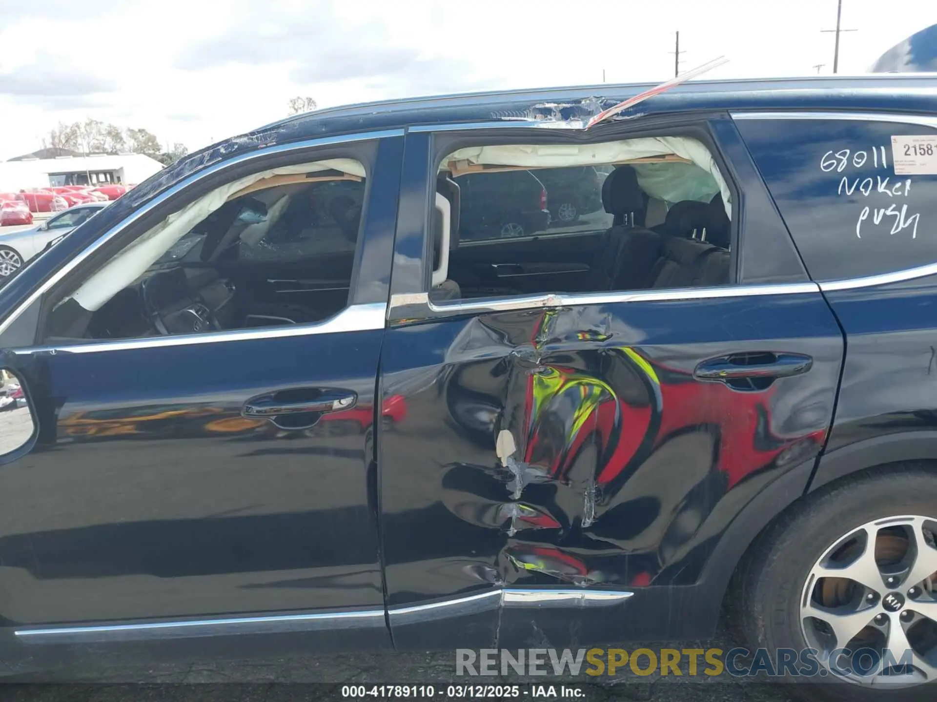 6 fotografías del automóvil dañado 5XYP3DHC3LG046643 KIA TELLURIDE 2020