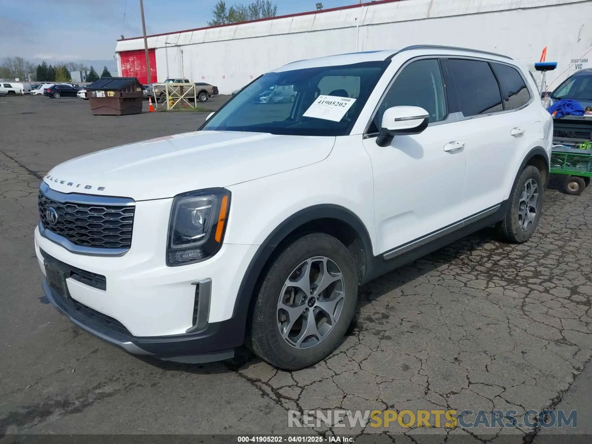 2 fotografías del automóvil dañado 5XYP3DHC6LG002863 KIA TELLURIDE 2020