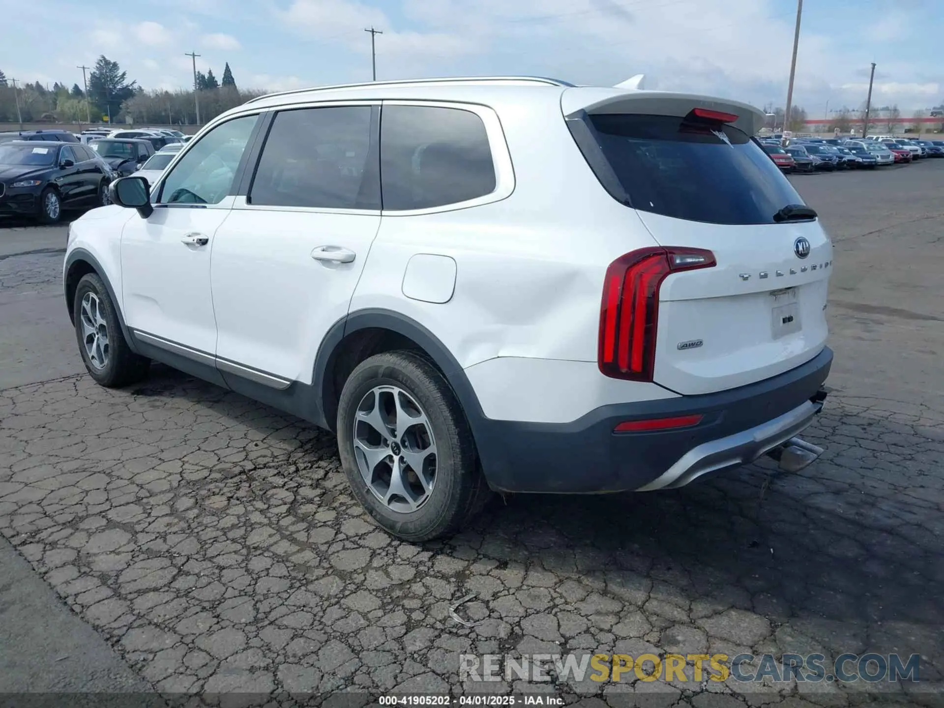 3 fotografías del automóvil dañado 5XYP3DHC6LG002863 KIA TELLURIDE 2020