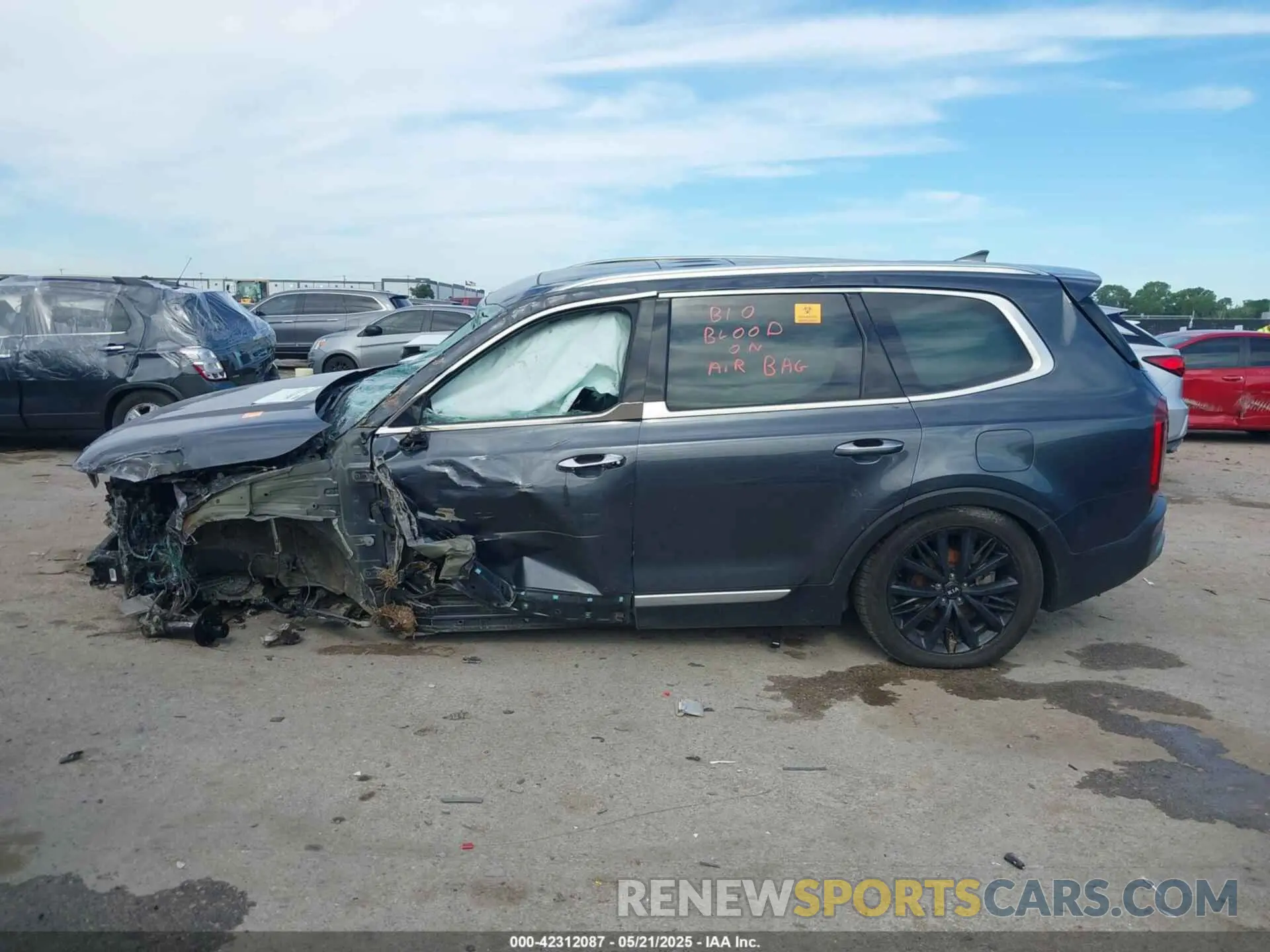 14 fotografías del automóvil dañado 5XYP54HC0LG052734 KIA TELLURIDE 2020