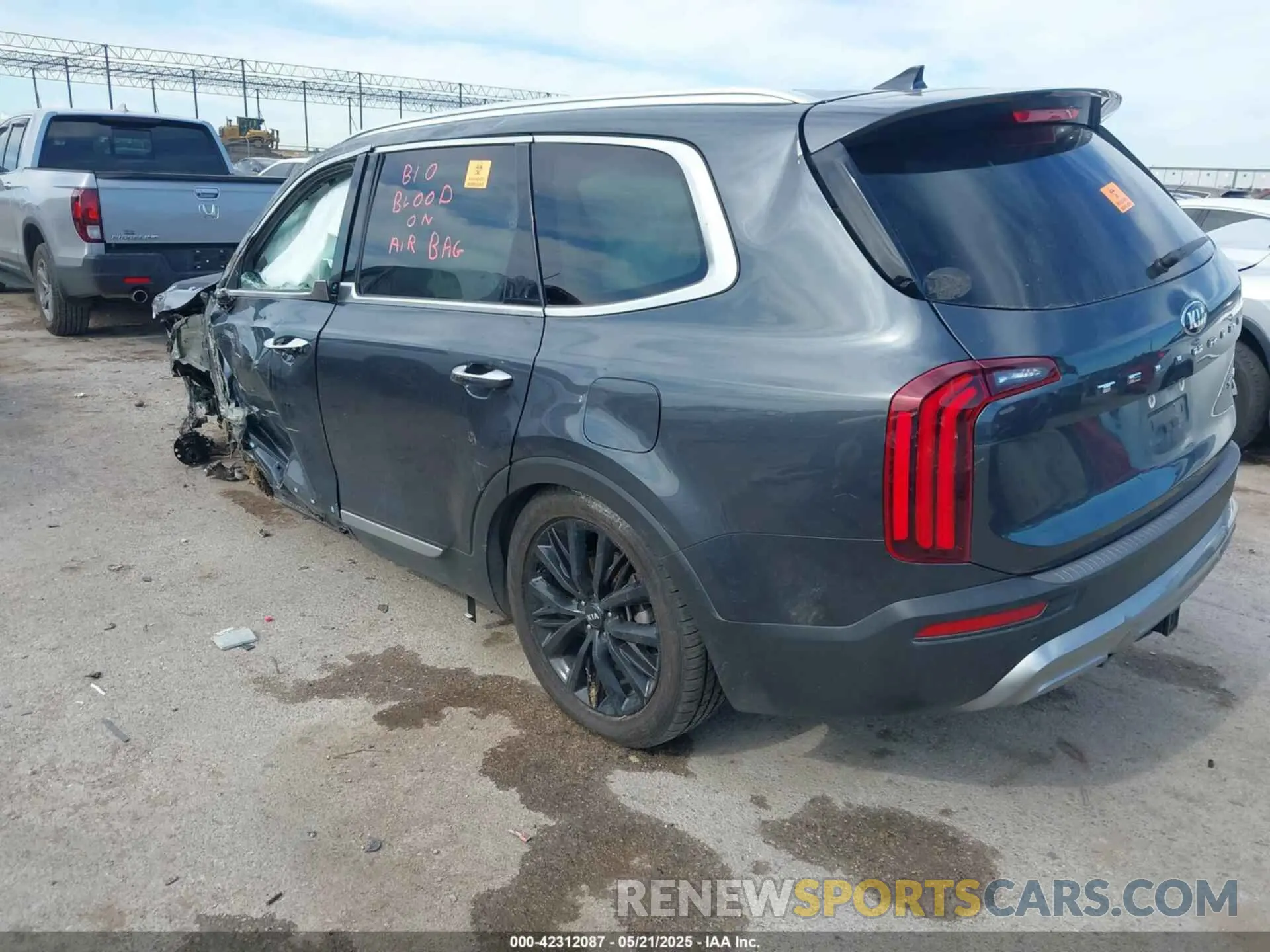 3 fotografías del automóvil dañado 5XYP54HC0LG052734 KIA TELLURIDE 2020