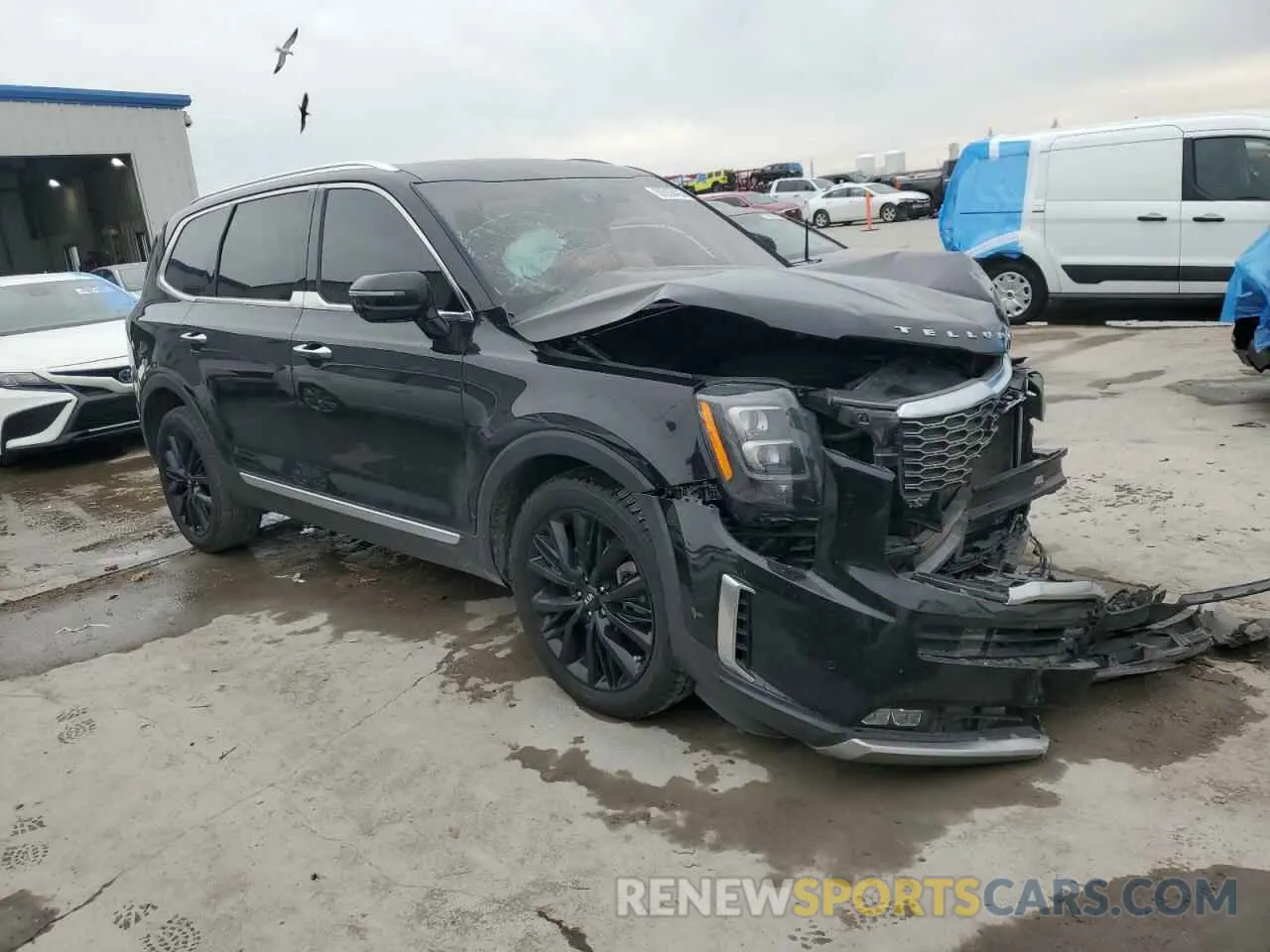 4 fotografías del automóvil dañado 5XYP54HC8LG068762 KIA TELLURIDE 2020