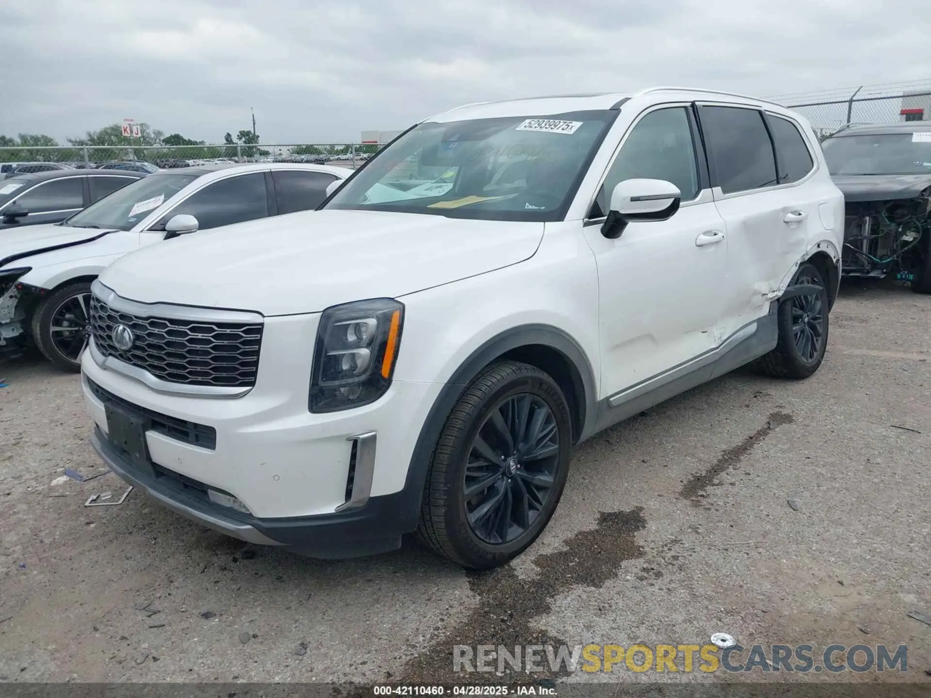 2 fotografías del automóvil dañado 5XYP5DHC1LG072104 KIA TELLURIDE 2020