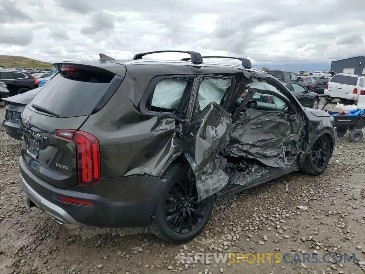 3 fotografías del automóvil dañado 5XYP5DHC2LG045185 KIA TELLURIDE 2020