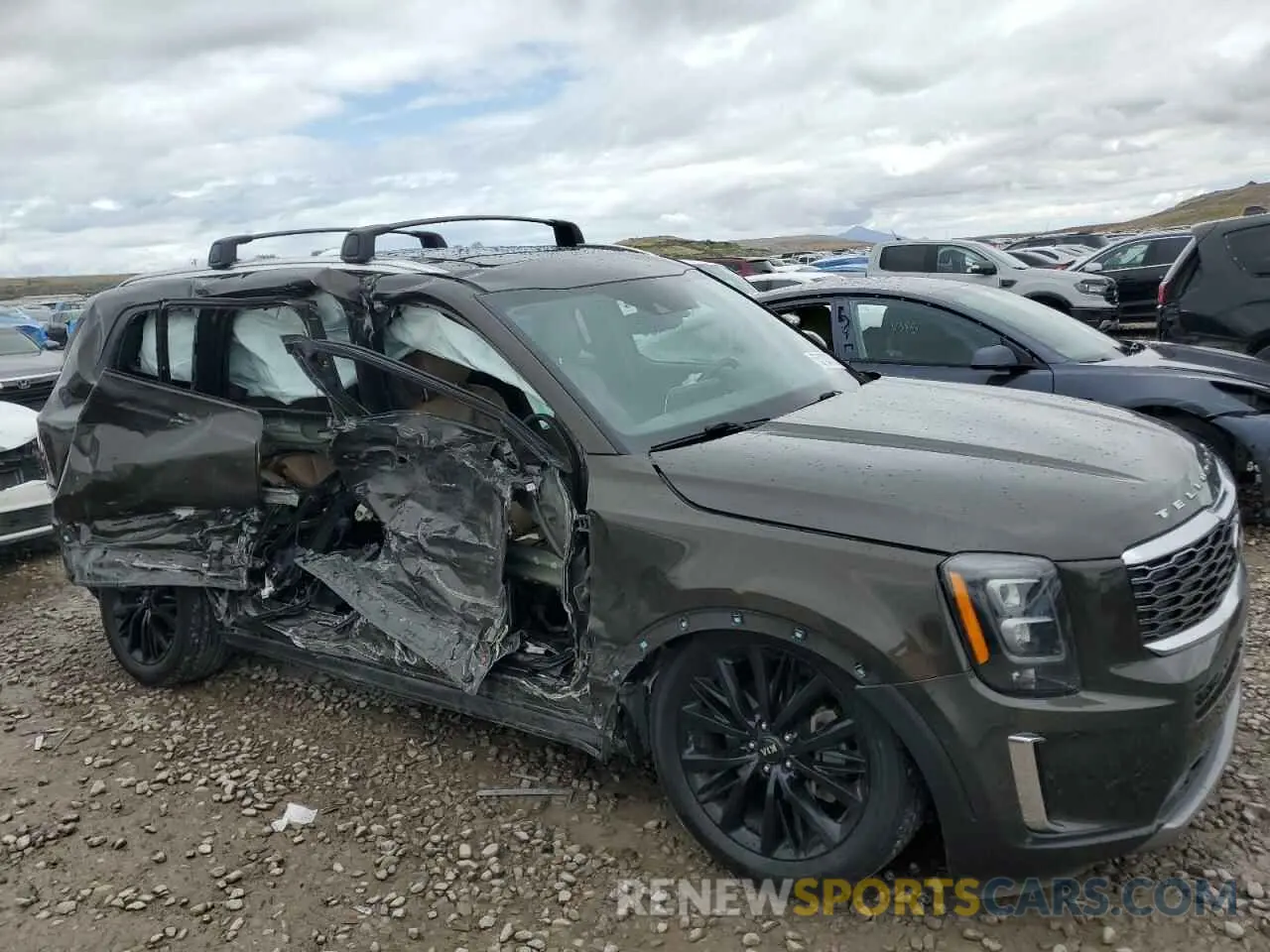 4 fotografías del automóvil dañado 5XYP5DHC2LG045185 KIA TELLURIDE 2020