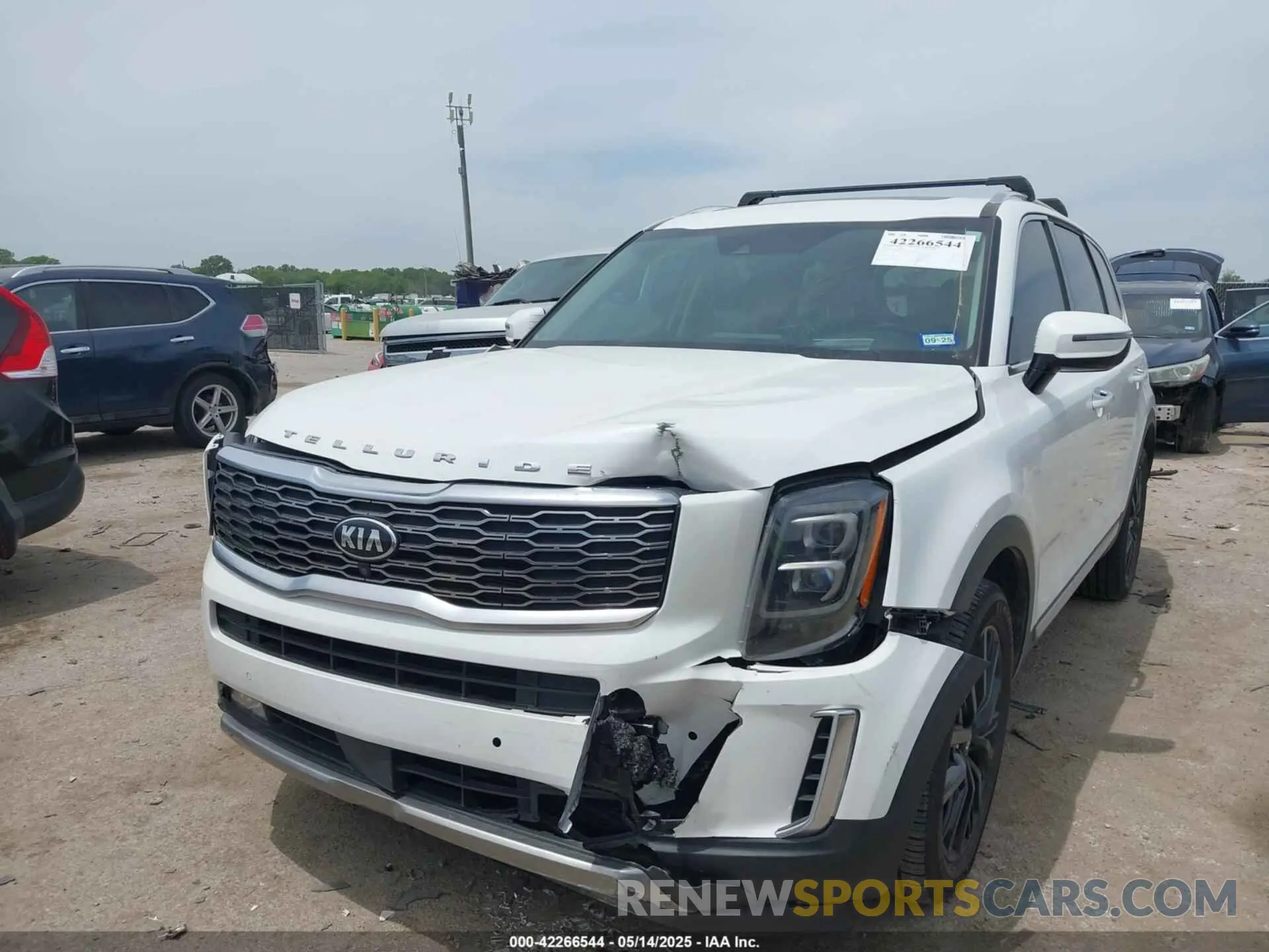 2 fotografías del automóvil dañado 5XYP5DHC5LG047027 KIA TELLURIDE 2020