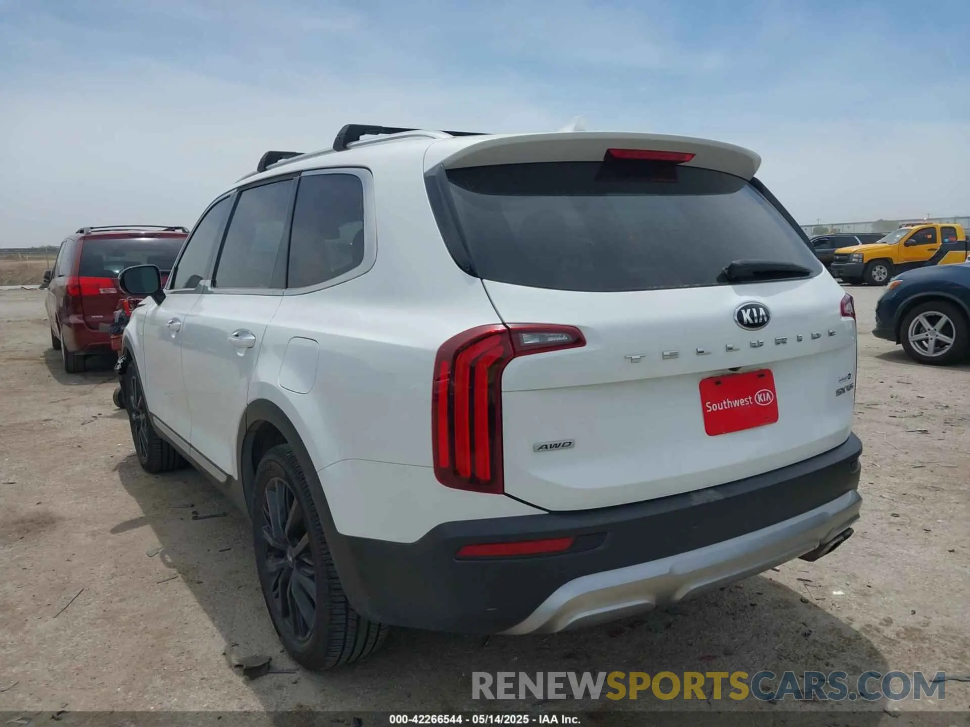 3 fotografías del automóvil dañado 5XYP5DHC5LG047027 KIA TELLURIDE 2020